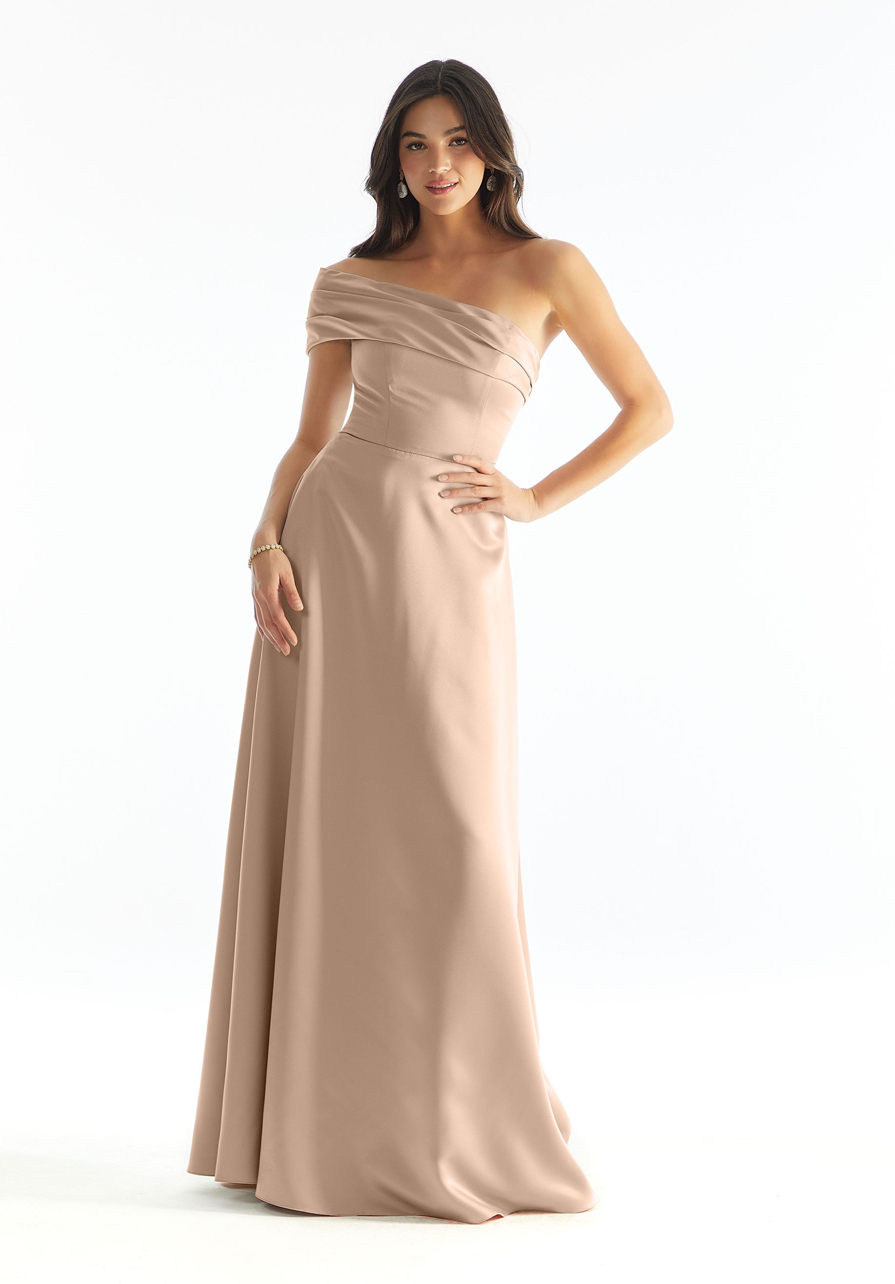 Formal Dresses Formal A Line Evening Long Dress MGNY Madeline Gardner New York 31237 Latte