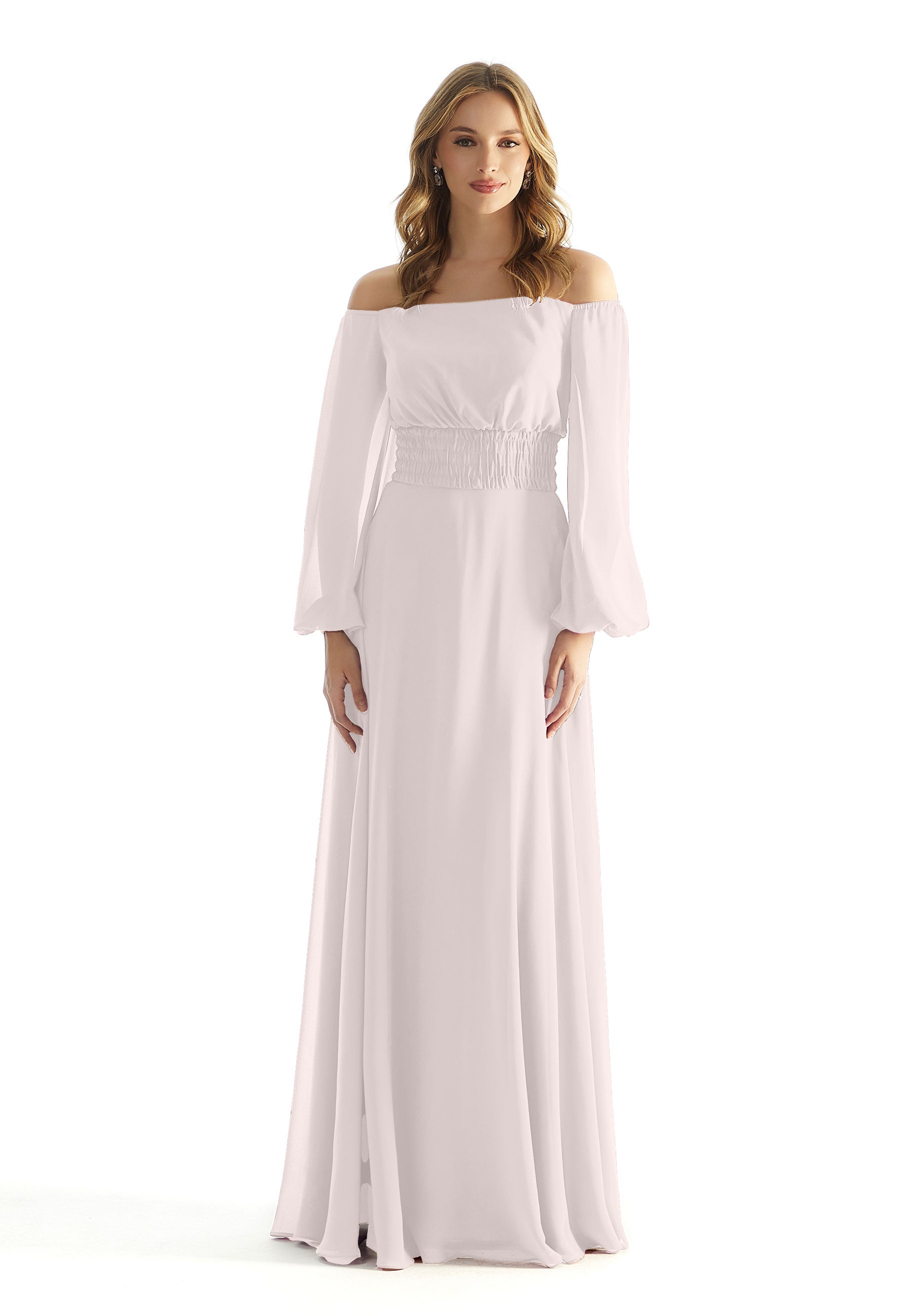 Formal Dresses Long Sleeve Formal A Line Evening Dress MGNY Madeline Gardner New York 31238 Dew Drop