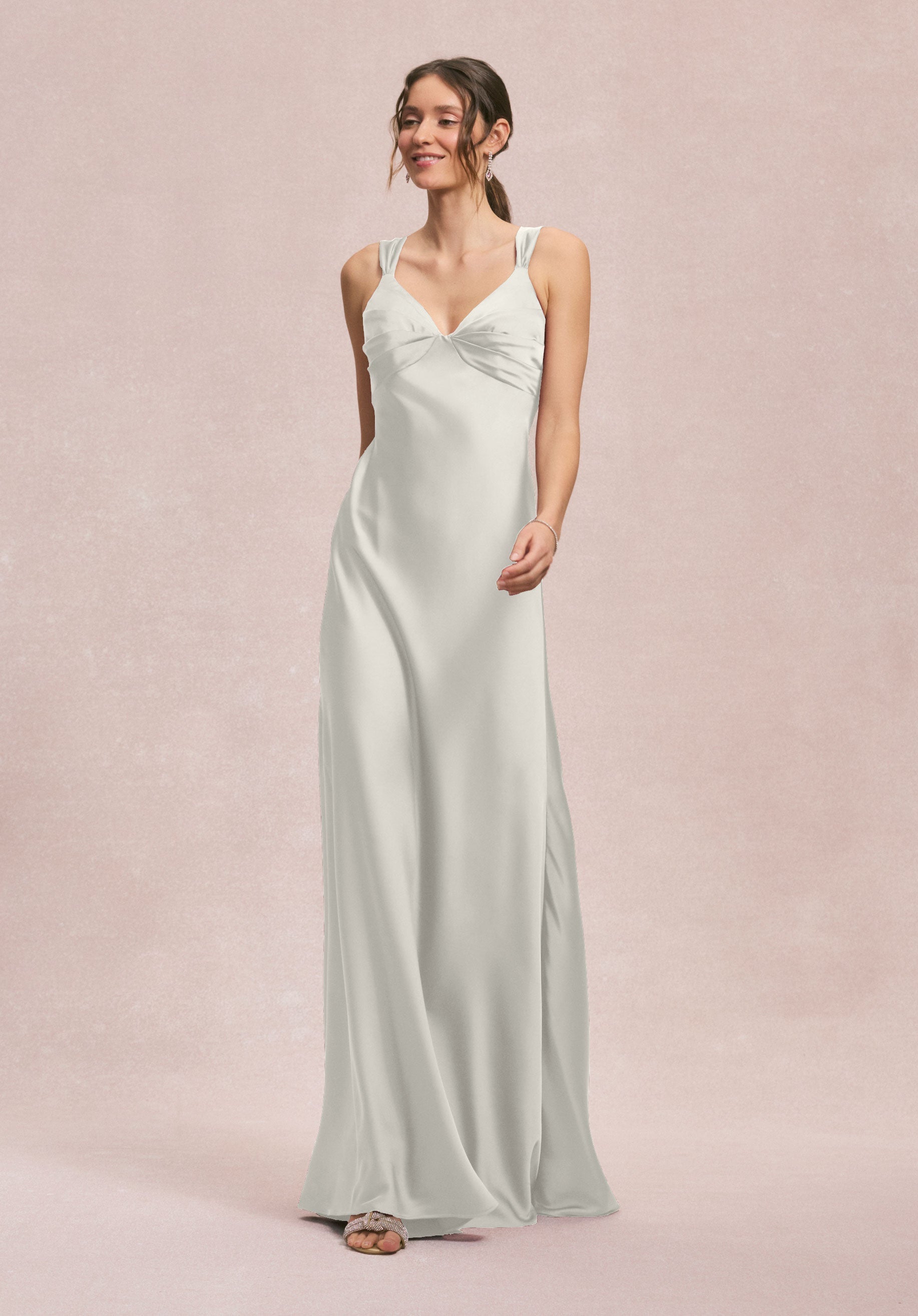 Wedding Dresses Long A Line Wedding Dress MGNY Madeline Gardner New York 31245 Ivory