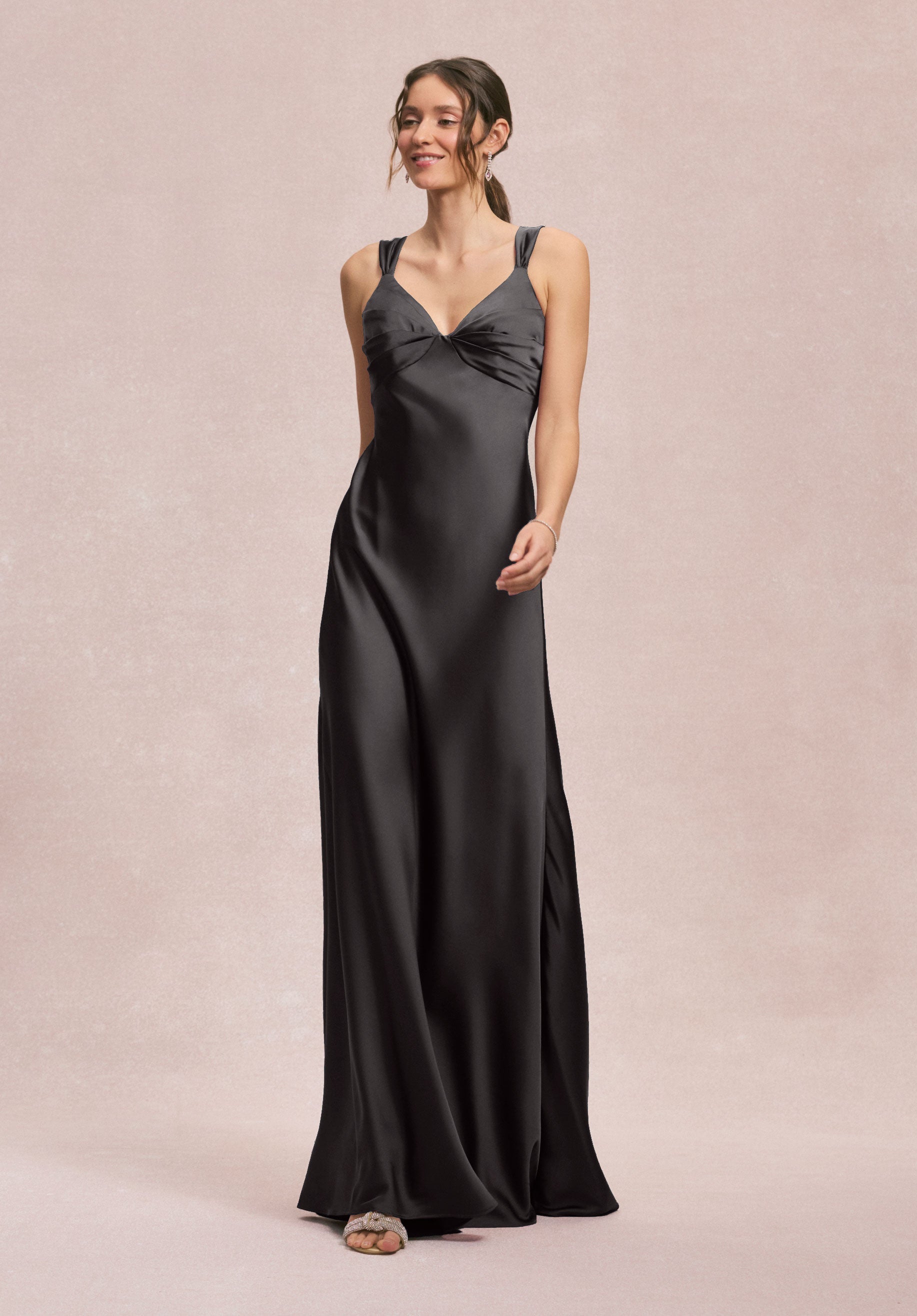 Formal Dresses Long Formal A Line Dress MGNY Madeline Gardner New York 31245 Black