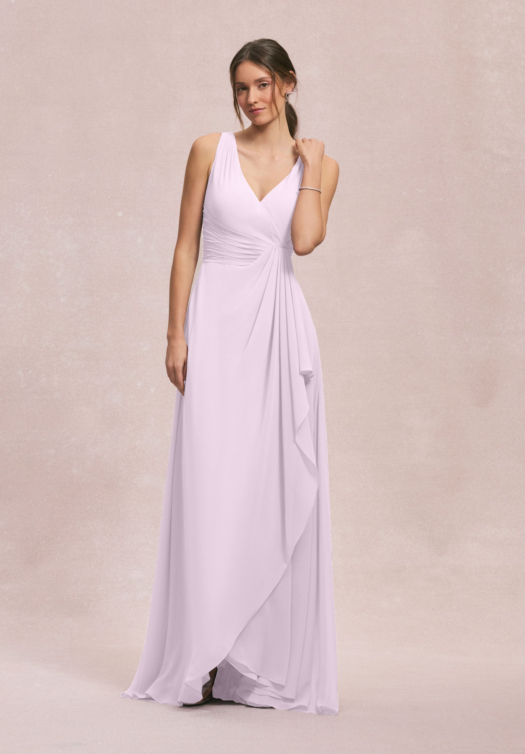 Formal Dresses Formal Long Evening Ruffle dress MGNY Madeline Gardner New York 31249 Wisteria