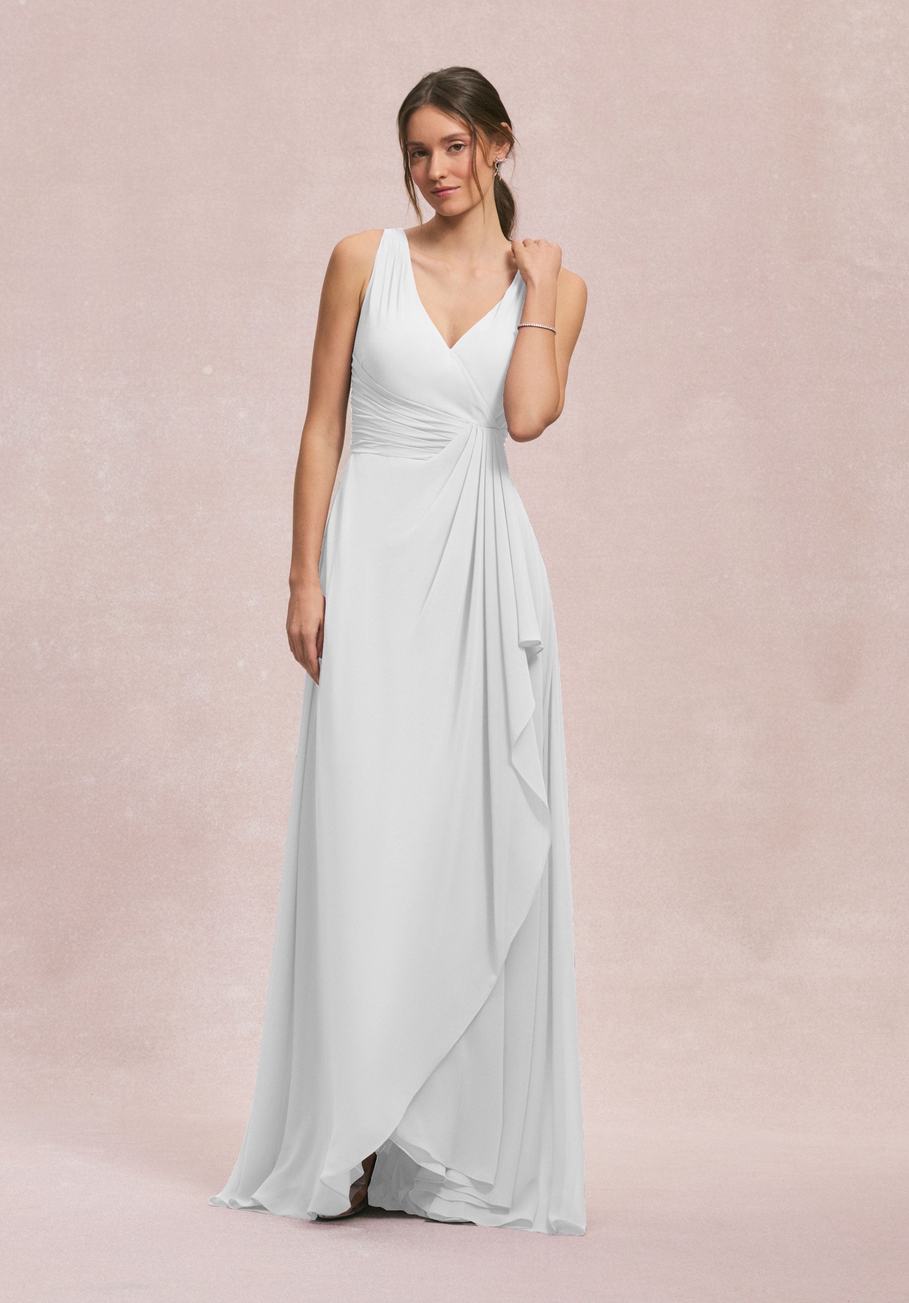 Wedding Dresses Long Ruffle Wedding Dress MGNY Madeline Gardner New York 31249 White