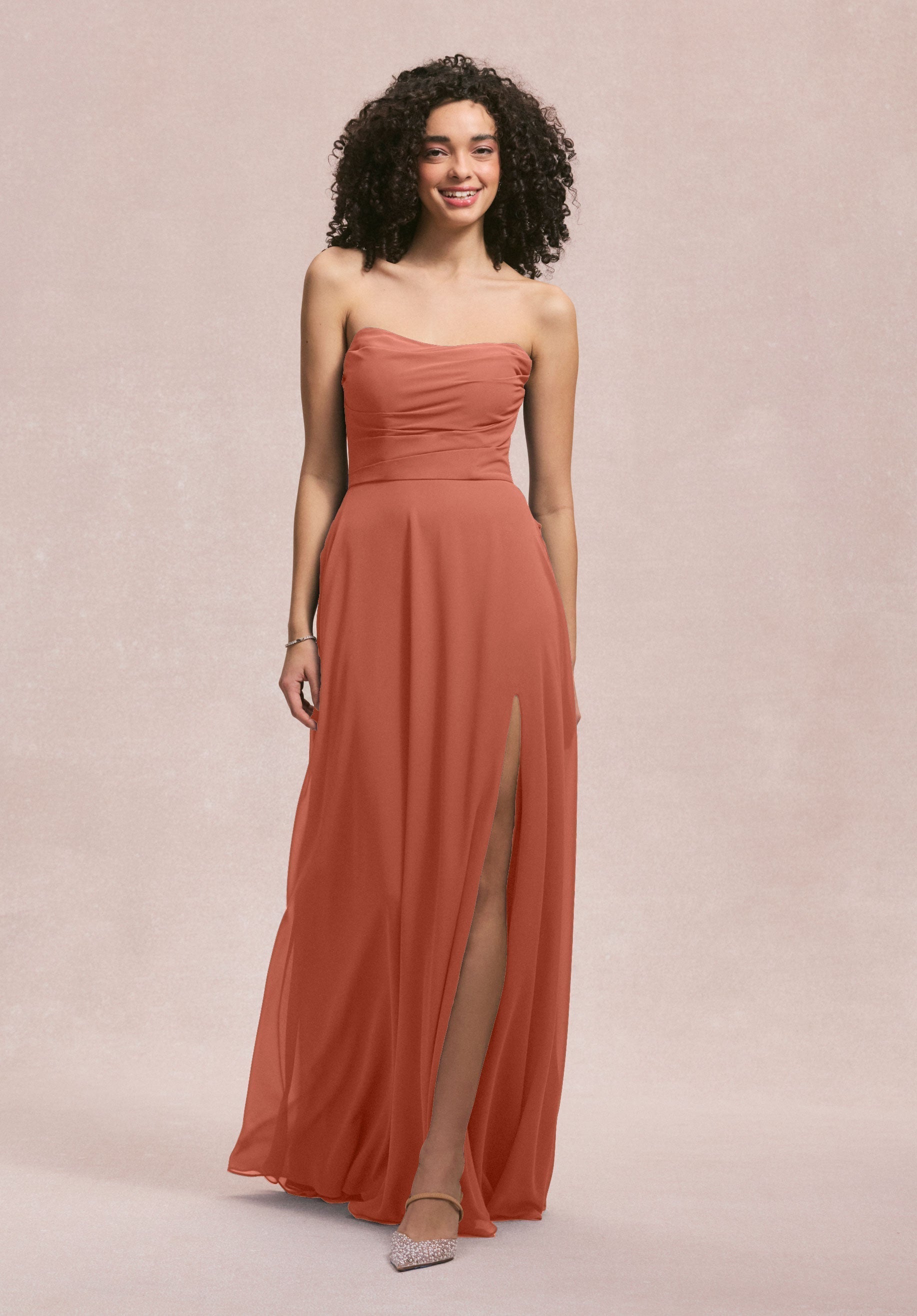 Formal Dresses Slit Evening Formal Long Dress MGNY Madeline Gardner New York 31250 Spice