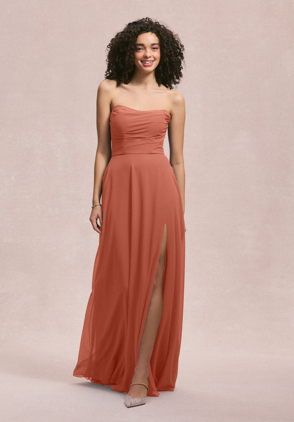 Slit Evening Formal Long Dress MGNY Madeline Gardner New York 31250