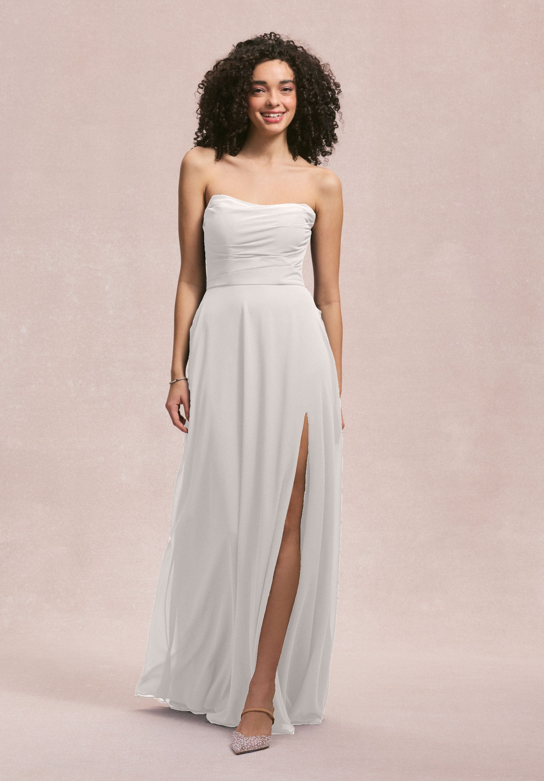 Formal Dresses A Line Formal Slit Dress MGNY Madeline Gardner New York 31250 Silver