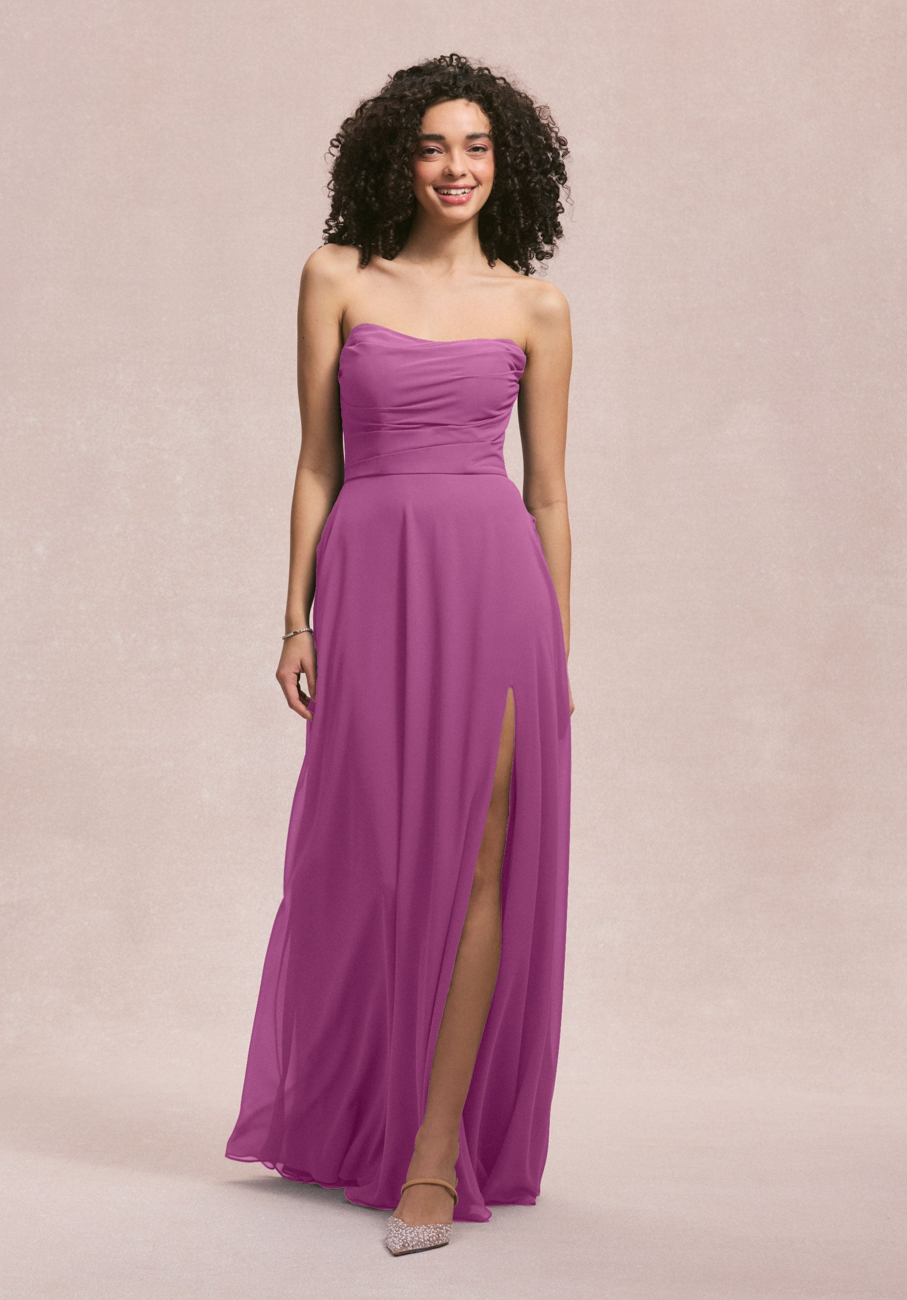 Formal Dresses A Line Slit Evening Dress MGNY Madeline Gardner New York 31250 Primrose