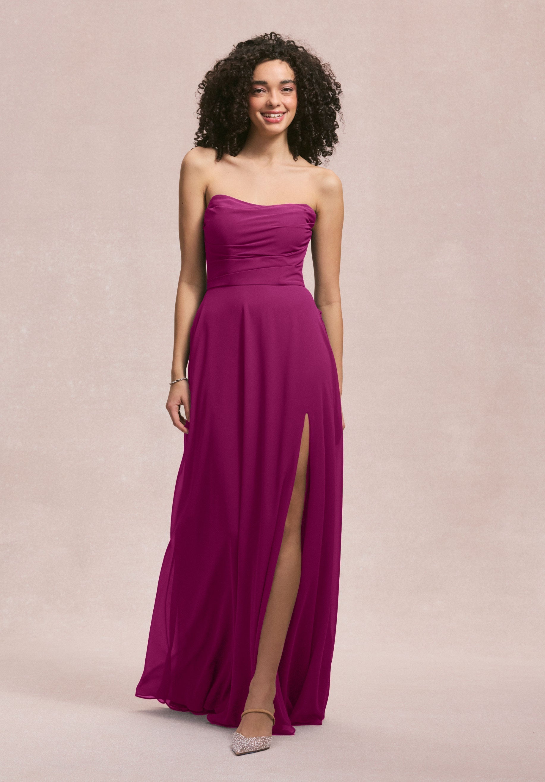 Formal Dresses Slit A Line Formal Dress MGNY Madeline Gardner New York 31250 Mulberry