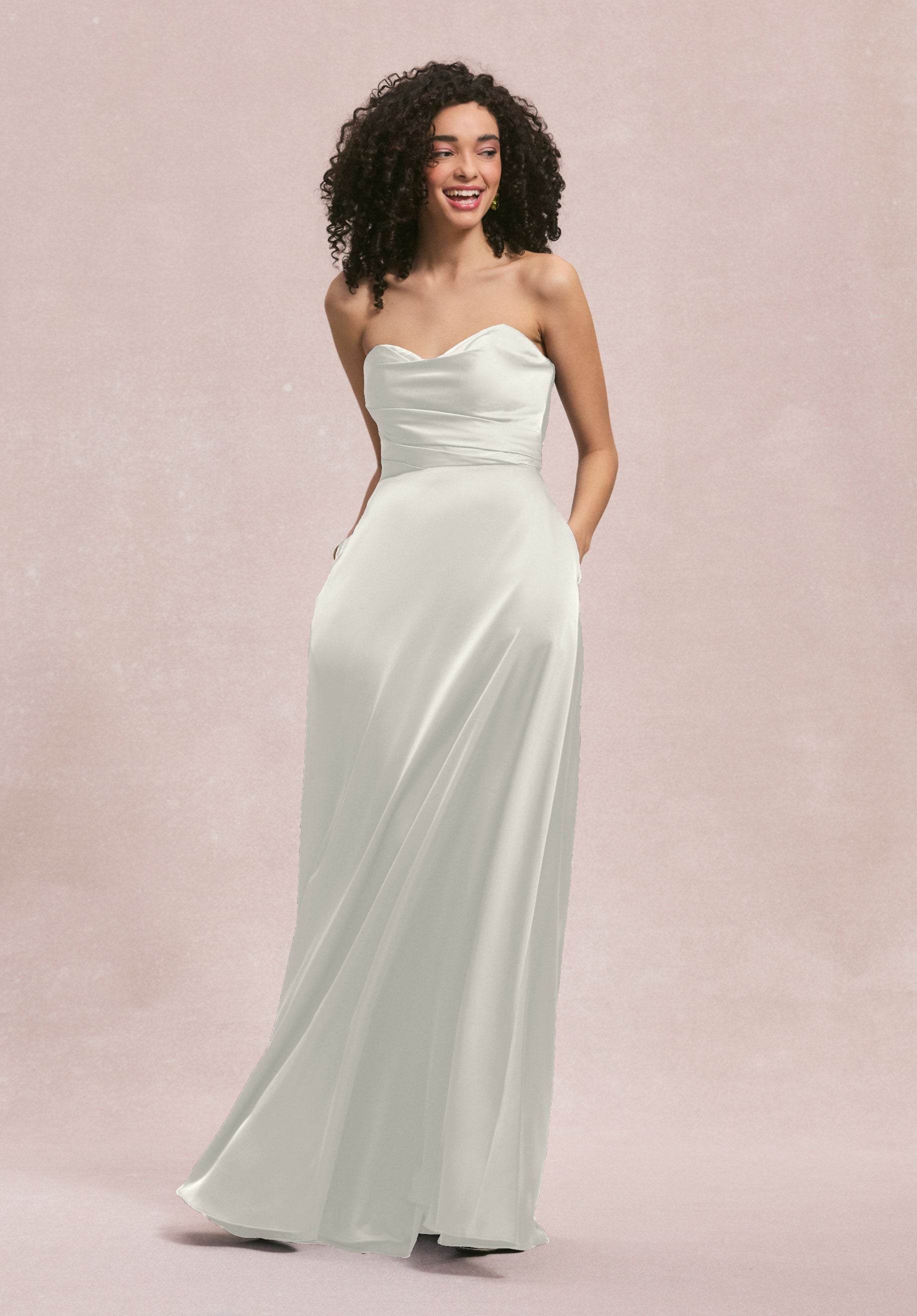 Wedding Dresses Long A Line Bridal Wedding Dress MGNY Madeline Gardner New York 31251 Ivory