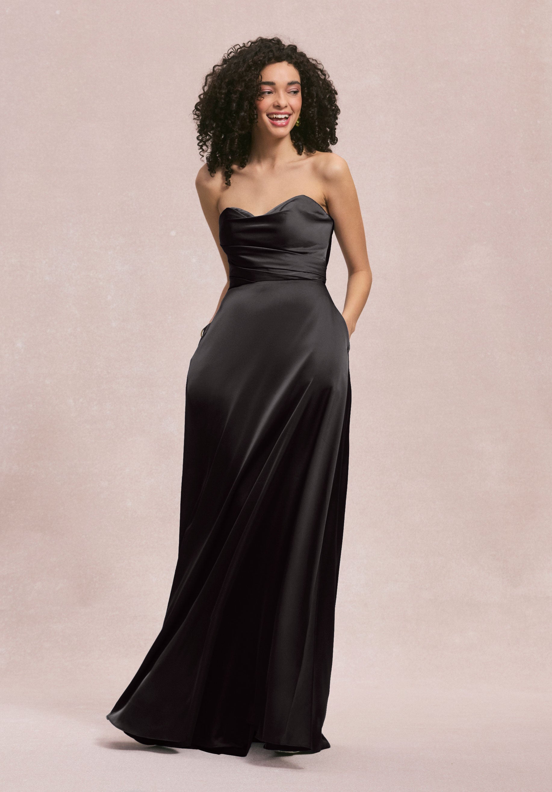 Formal Dresses Long Formal A Line Dress MGNY Madeline Gardner New York 31251 Black
