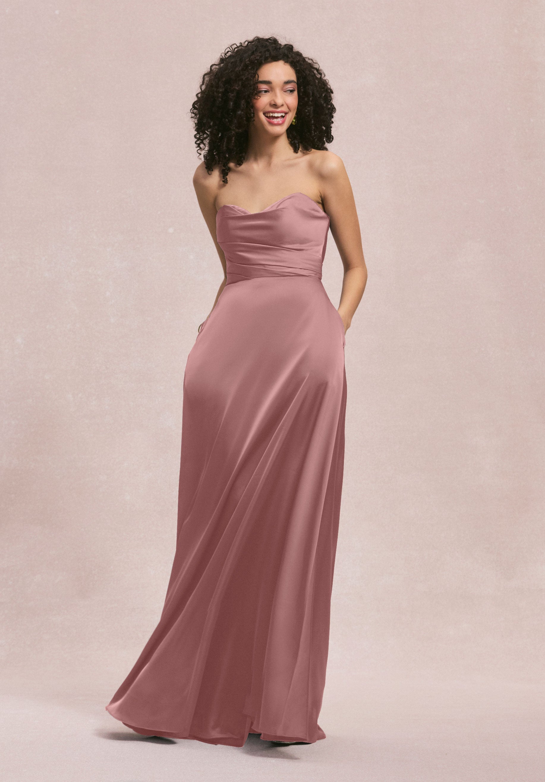 Formal Dresses Long Formal A Line Dress MGNY Madeline Gardner New York 31251 Desert Rose
