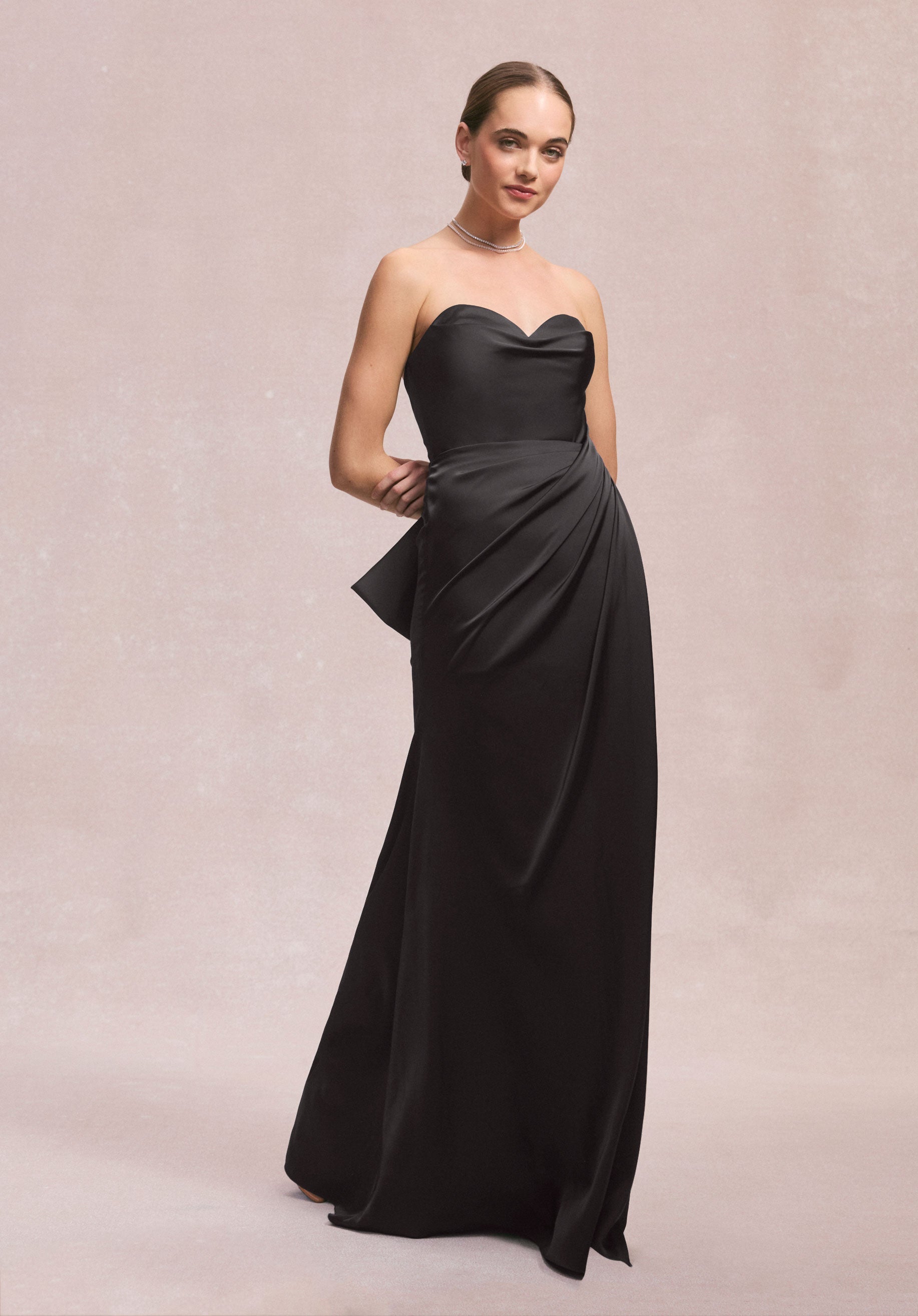 Formal Dresses Slit Long Formal Dress MGNY Madeline Gardner New York 31252 Black