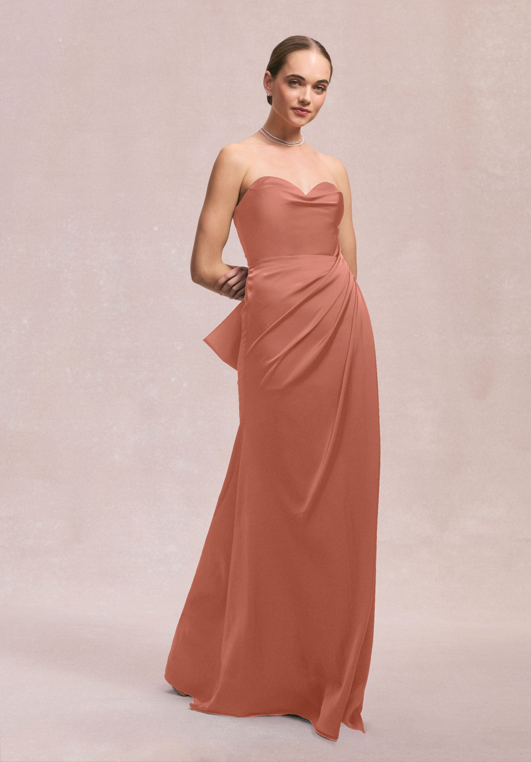 Formal Dresses Evening Long Slit Formal Dress MGNY Madeline Gardner New York 31252 Spice