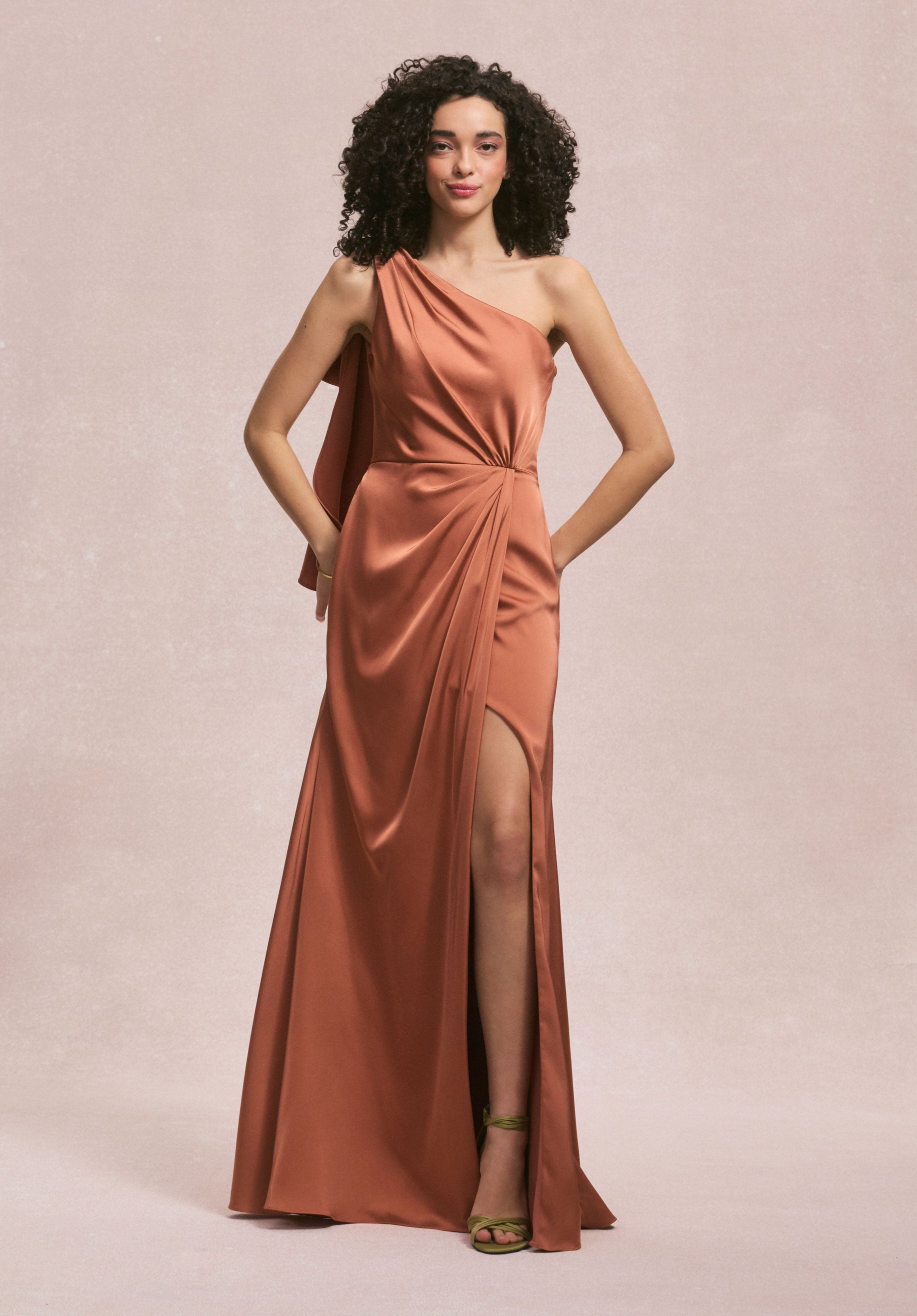 Formal Dresses Long Formal Slit Dress MGNY Madeline Gardner New York 31253 Spice