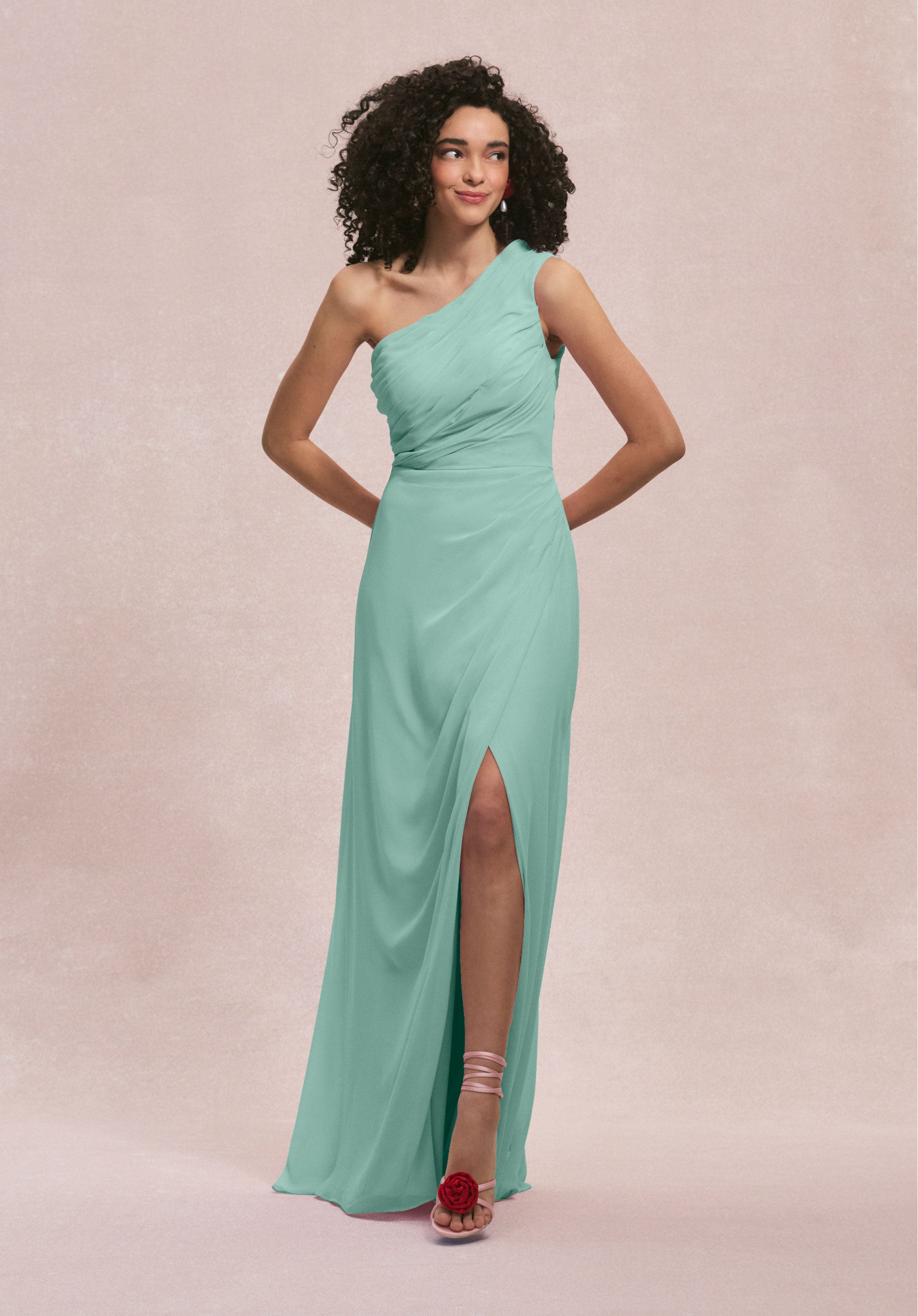 Formal Dresses Evening Slit Long Formal Dress MGNY Madeline Gardner New York 31254 Mint