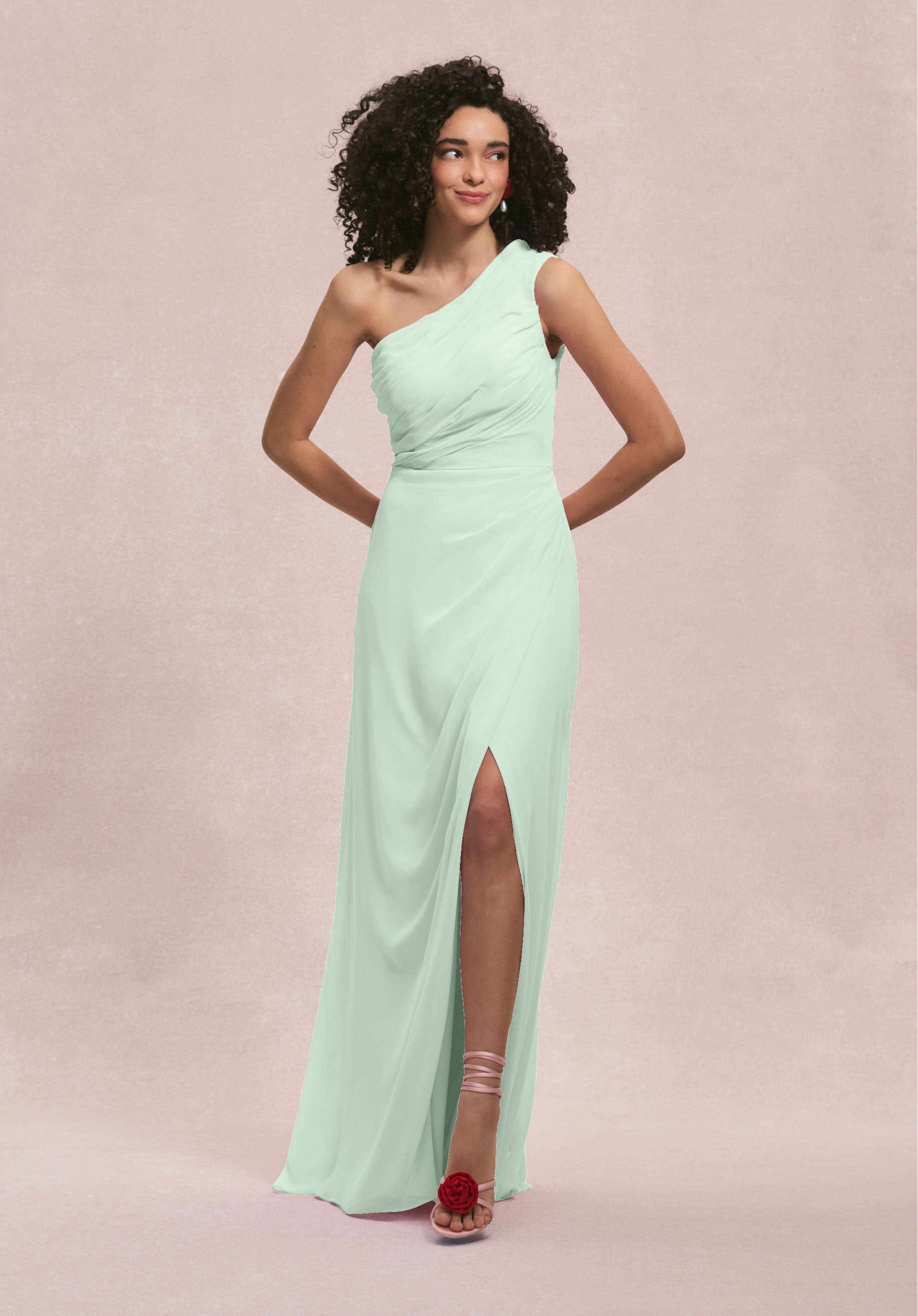 Formal Dresses Formal Evening Slit Long Dress MGNY Madeline Gardner New York 31254 Sea Glass