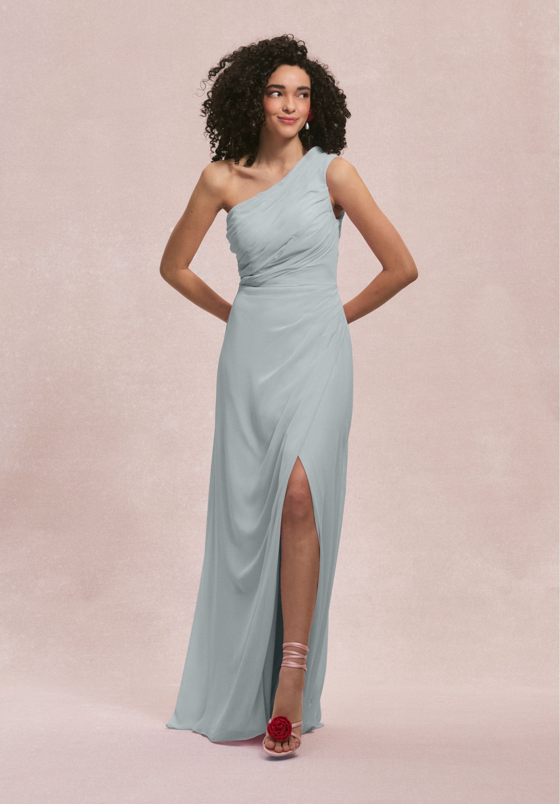 Formal Dresses Slit Long Formal Evening Dress MGNY Madeline Gardner New York 31254 Dove