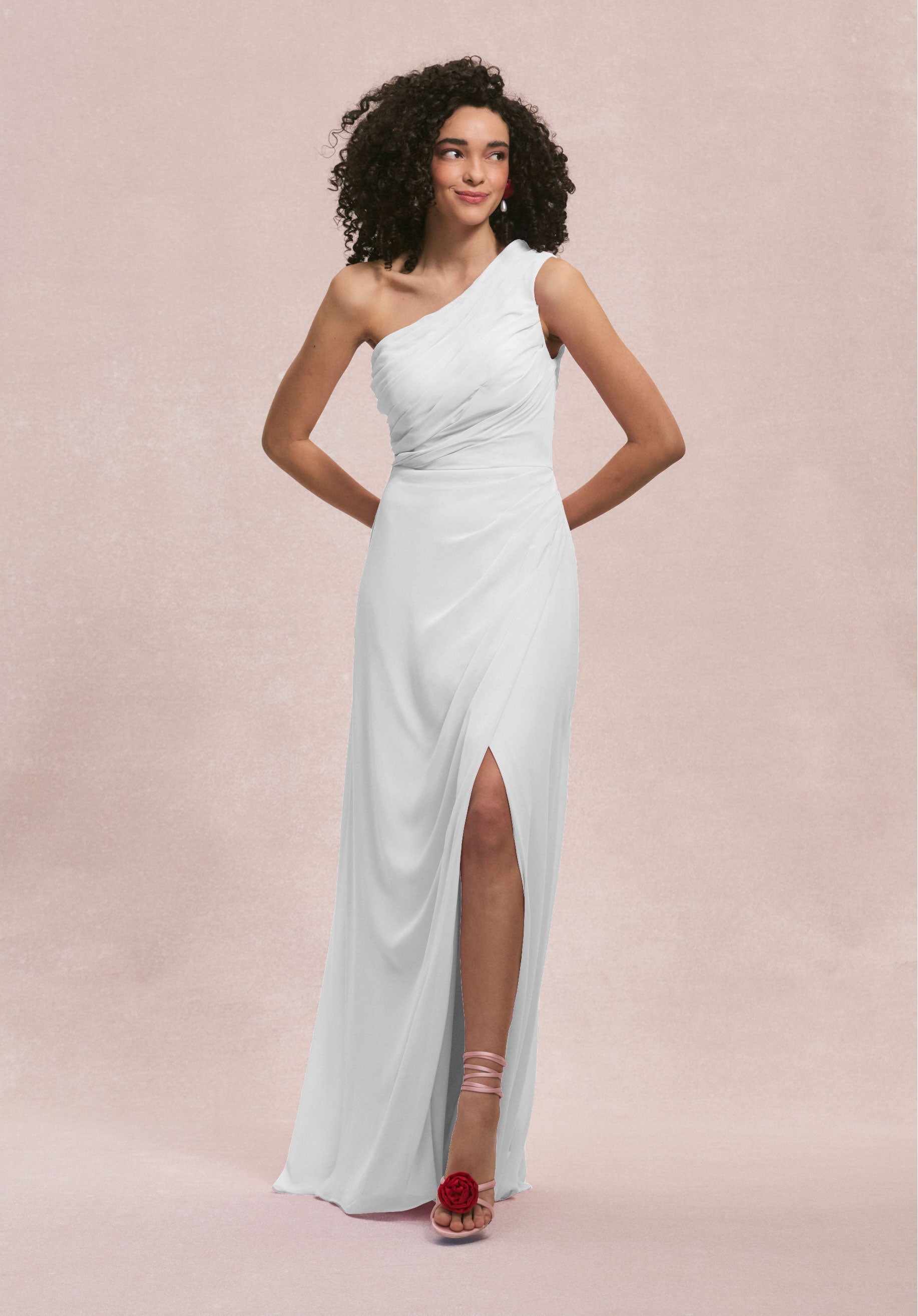 Wedding Dresses Long Slit Bridal Wedding Dress MGNY Madeline Gardner New York 31254 White