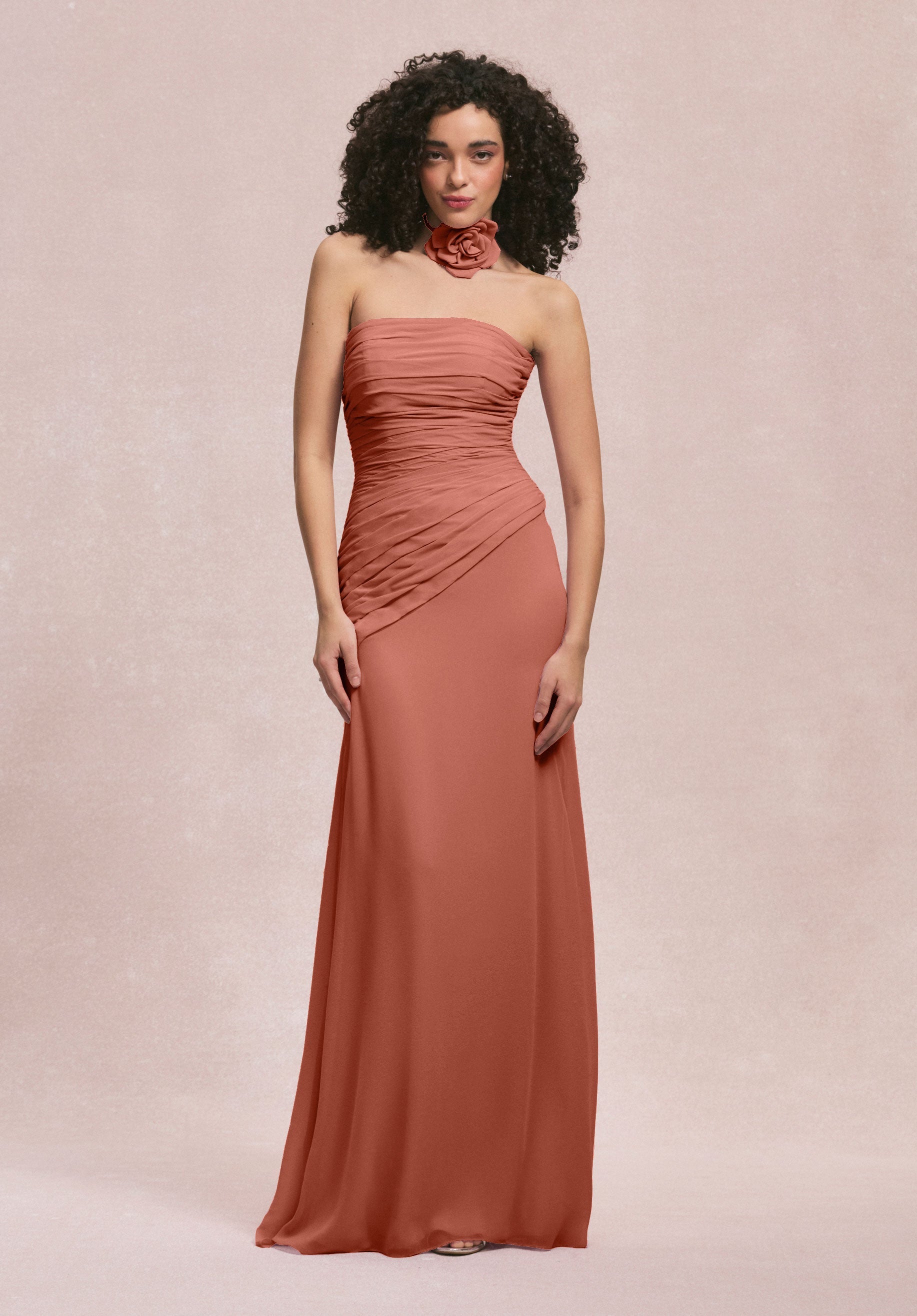 Formal Dresses Long Formal Floral Dress MGNY Madeline Gardner New York 31255 Spice