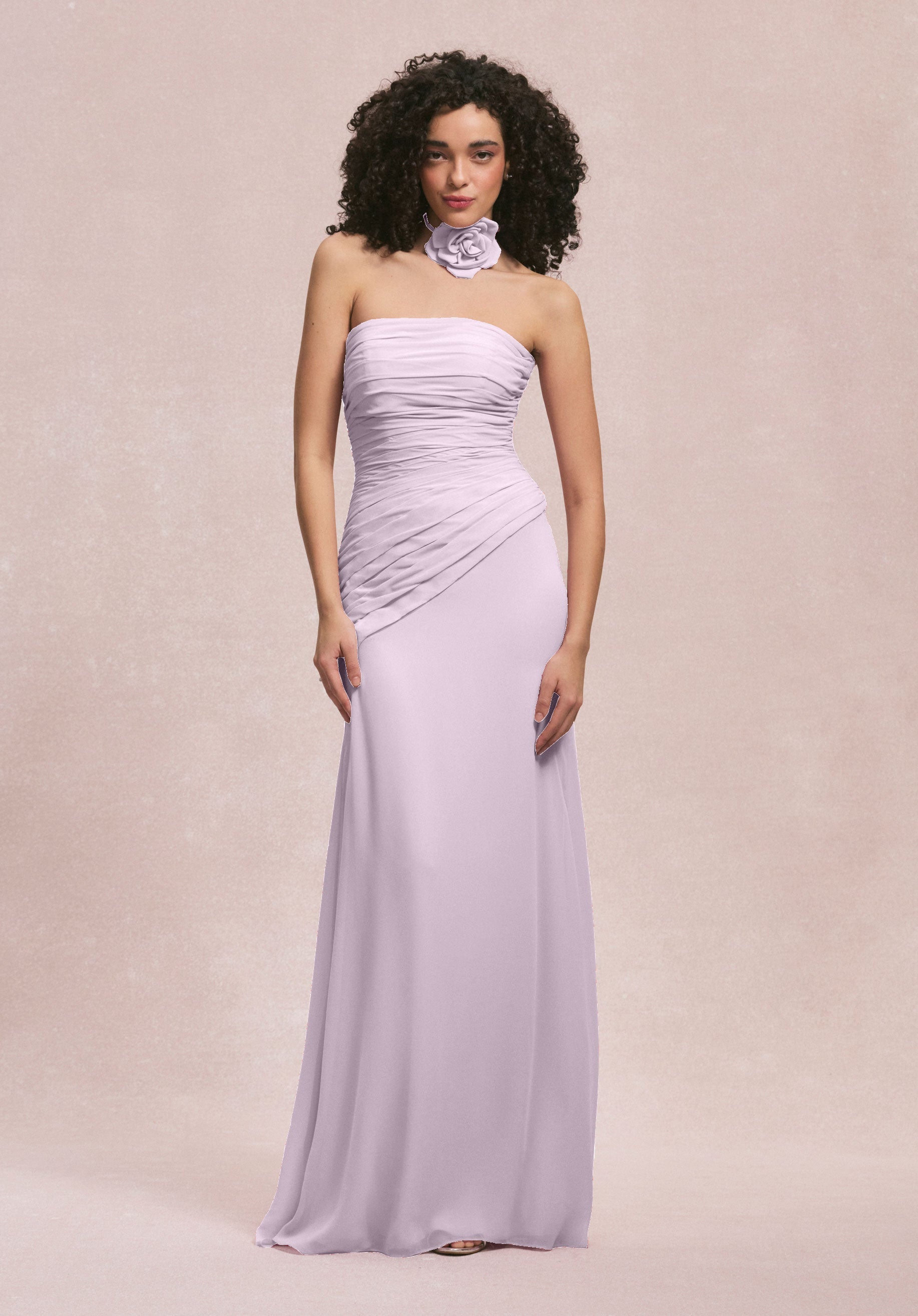 Formal Dresses 3D Floral Long Formal Evening Dress MGNY Madeline Gardner New York 31255 Wisteria