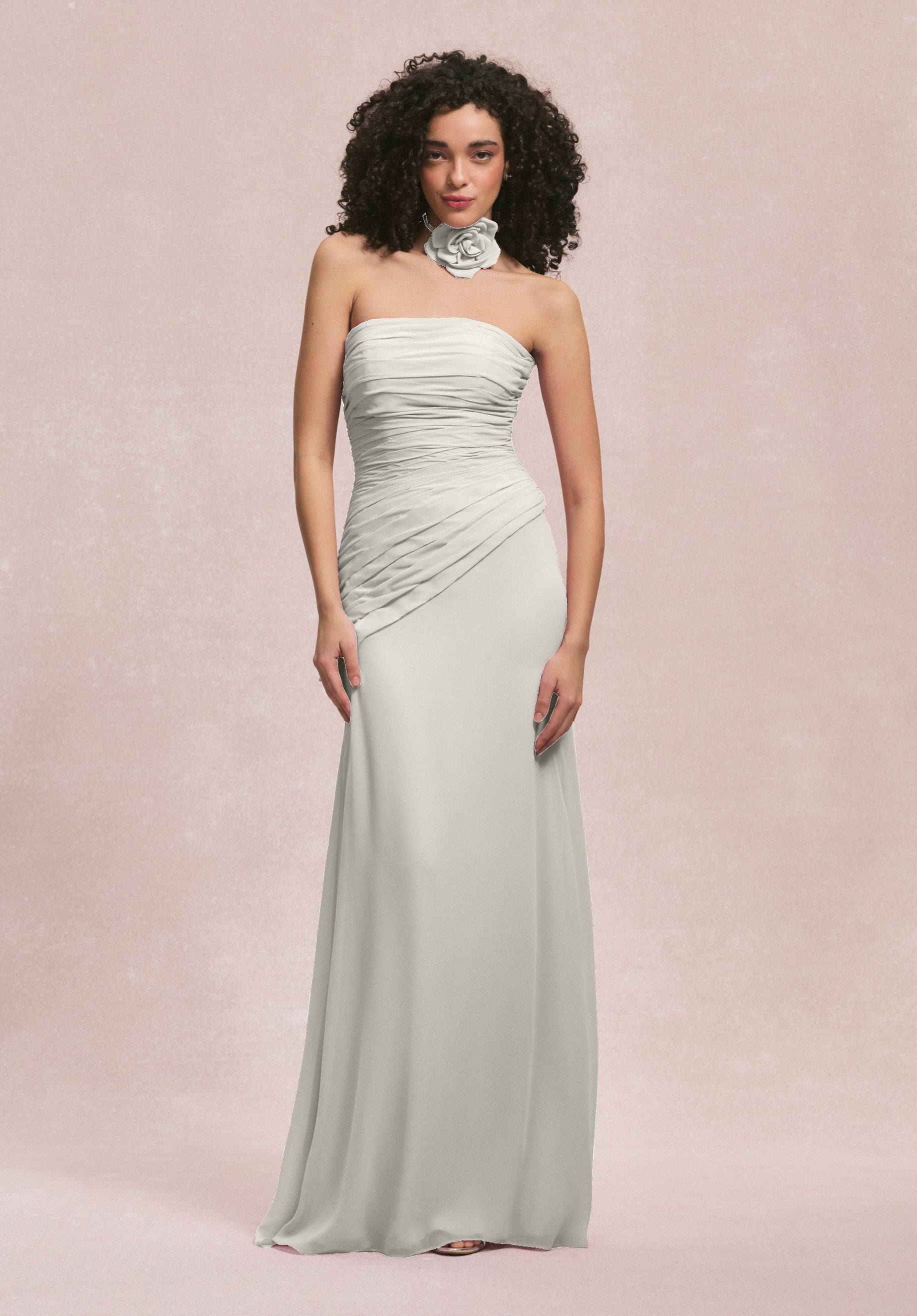 Wedding Dresses Long 3D Floral Wedding Dress MGNY Madeline Gardner New York 31255 Ivory