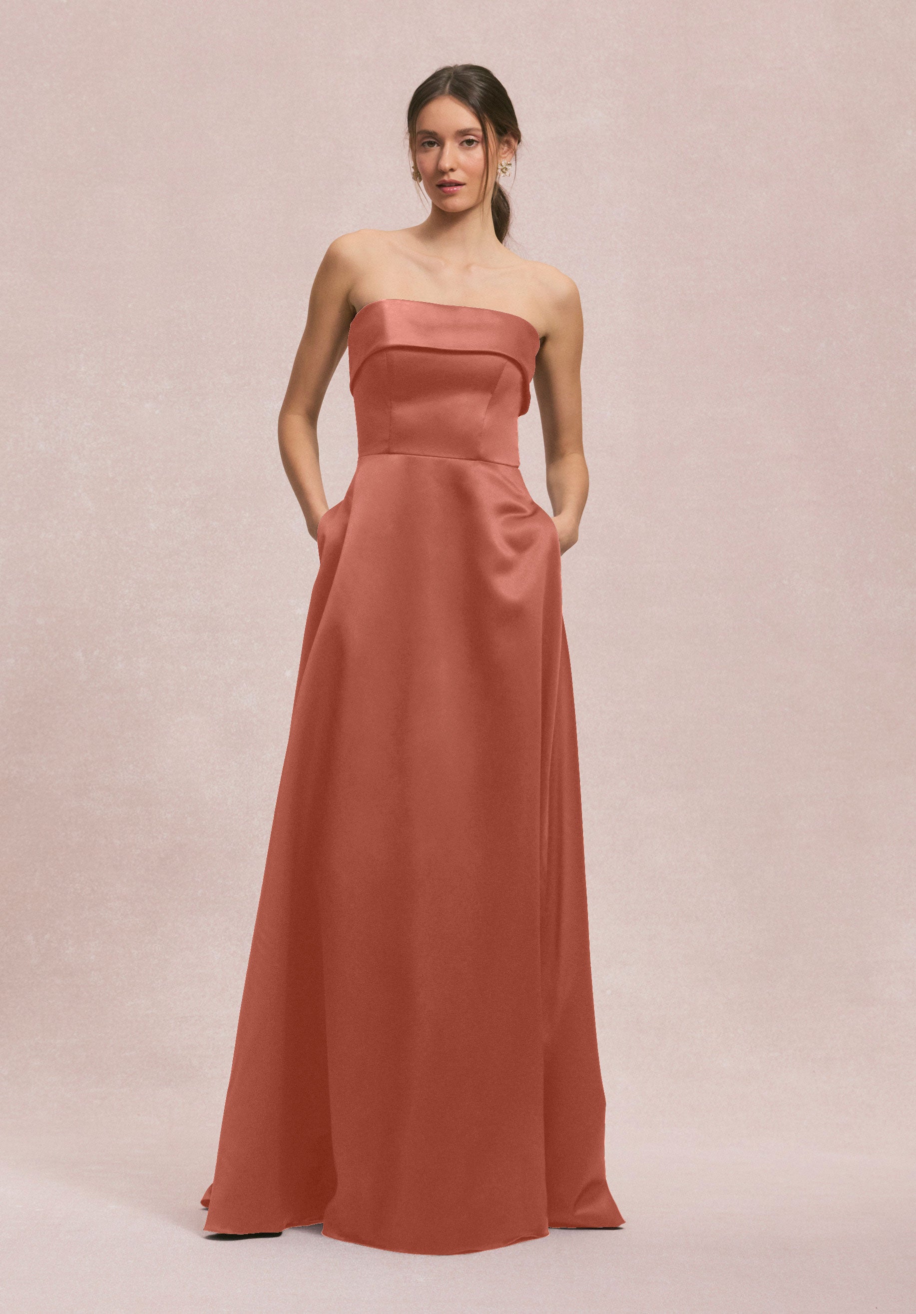 Formal Dresses A Line Formal Long Evening Dress MGNY Madeline Gardner New York 31256 Spice