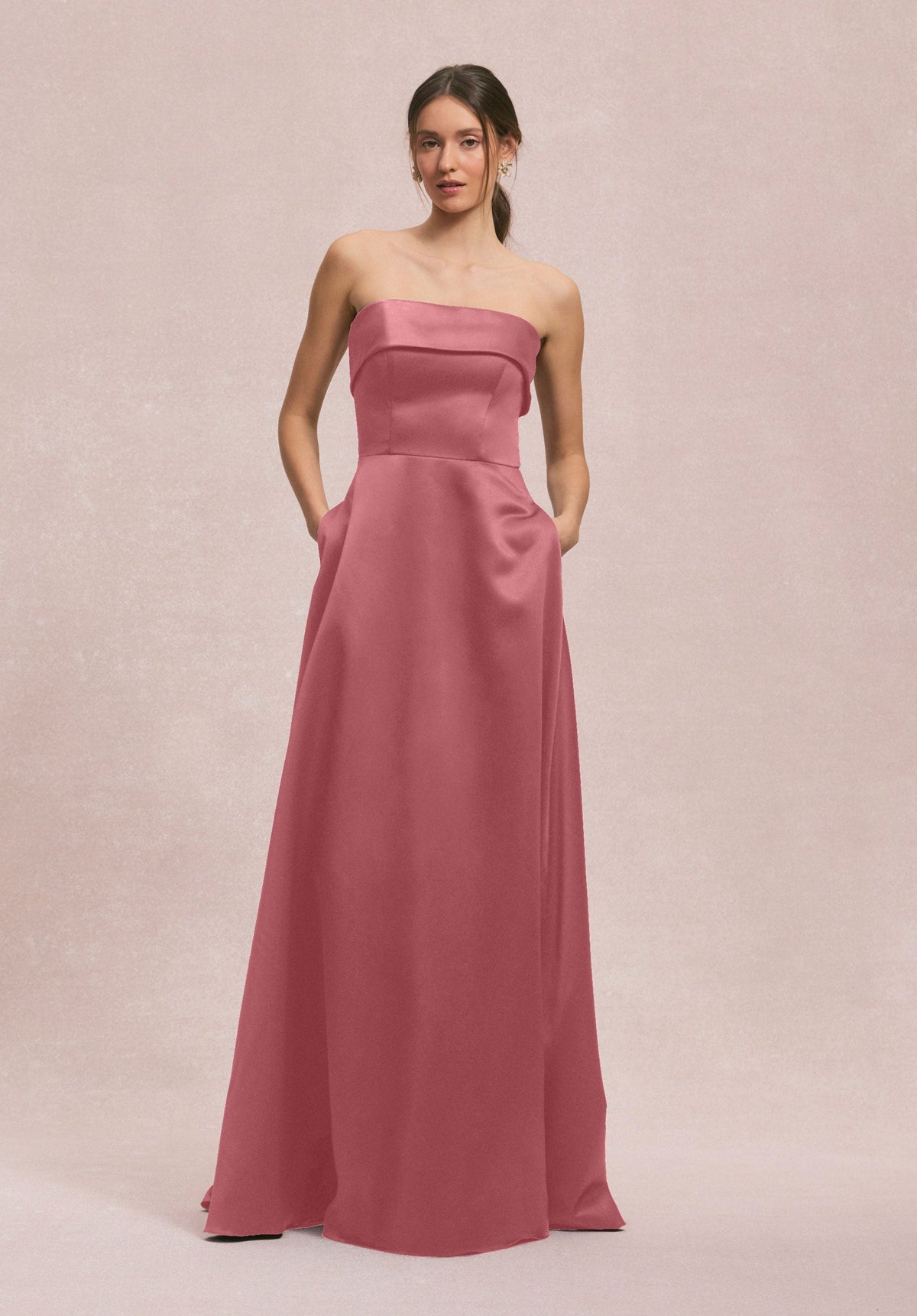 Formal Dresses A Line Formal Long Evening Dress MGNY Madeline Gardner New York 31256 Rosewood
