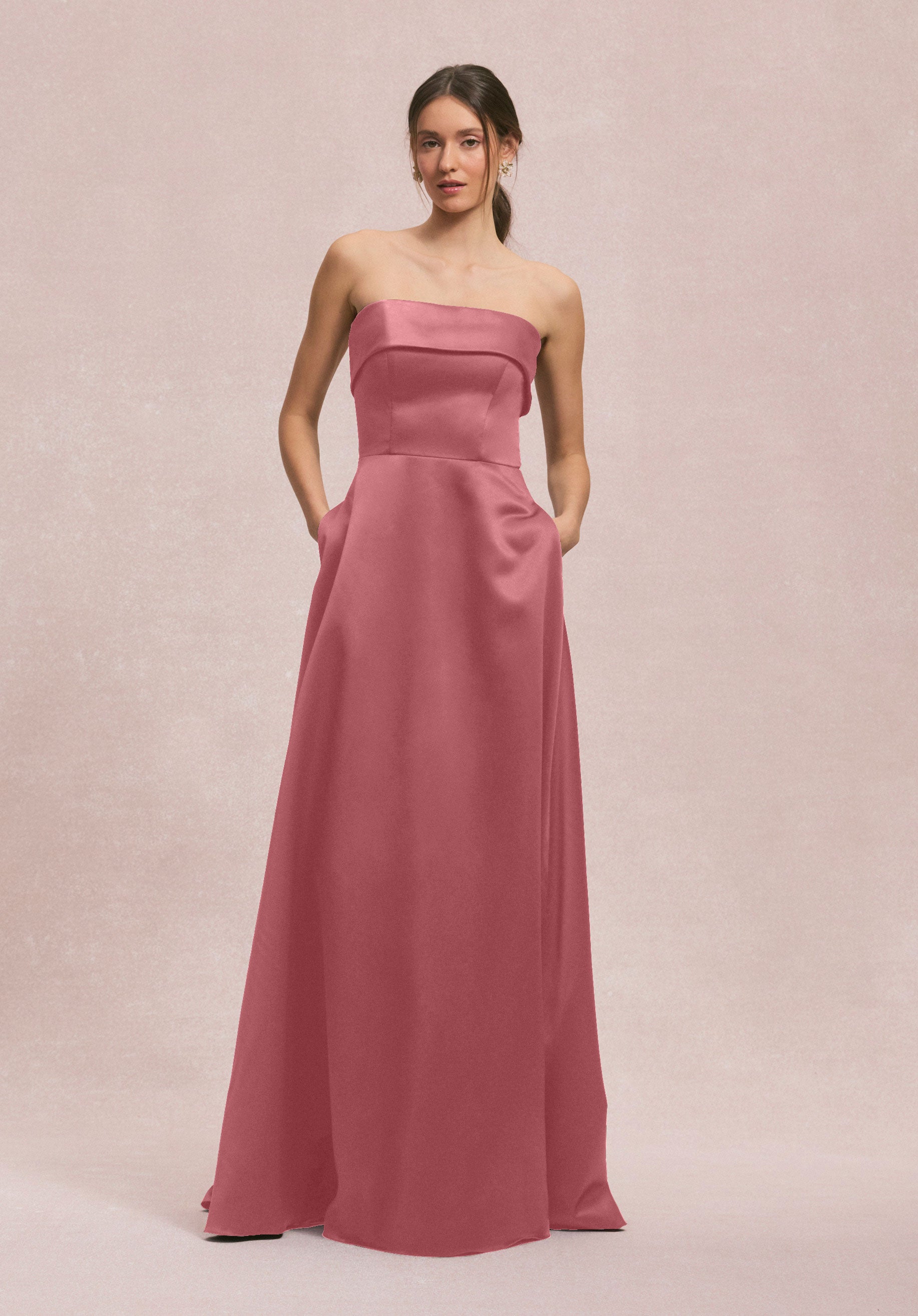 Formal Dresses A Line Formal Long Evening Dress MGNY Madeline Gardner New York 31256 Rosewood