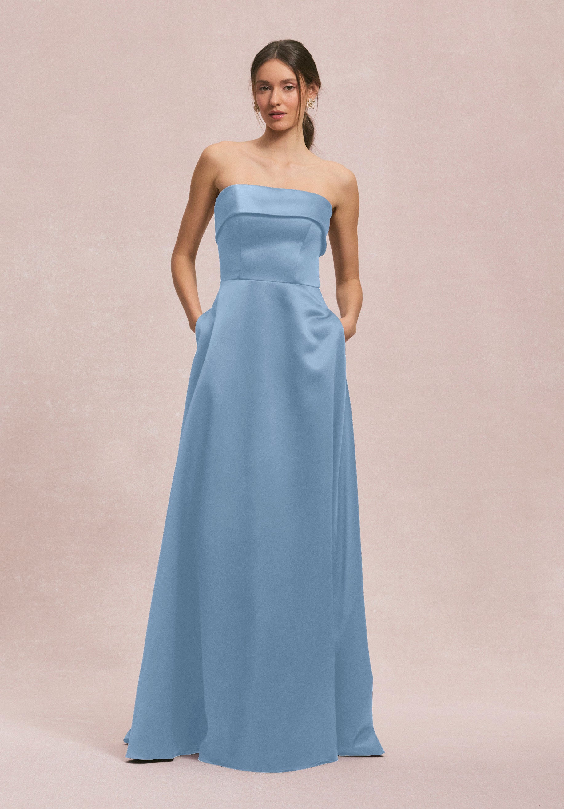 Formal Dresses A Line Long Evening Formal Dress MGNY Madeline Gardner New York 31256 Cornflower