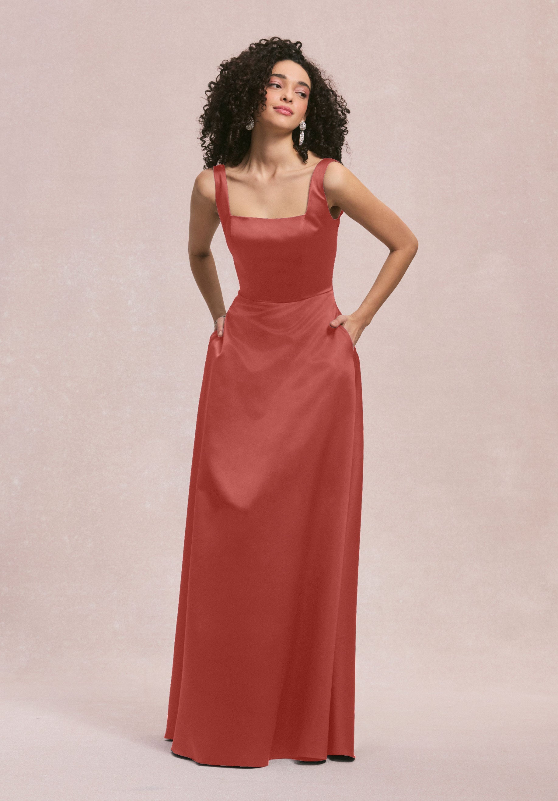 Formal Dresses A Line Formal Evening Dress MGNY Madeline Gardner New York 31258 Terra Cotta