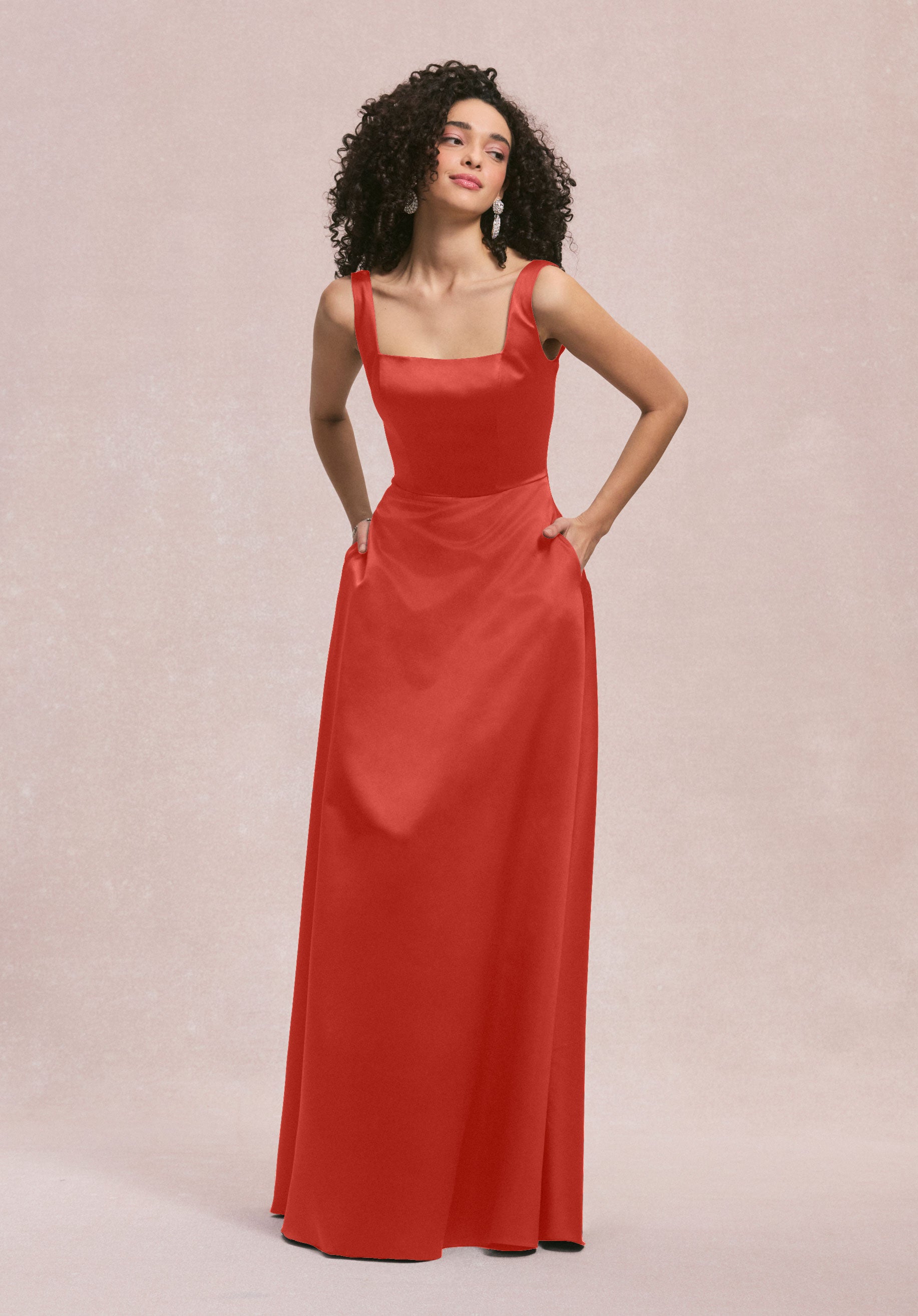 Formal Dresses Evening Formal Long A Line Dress MGNY Madeline Gardner New York 31258 Cinnamon
