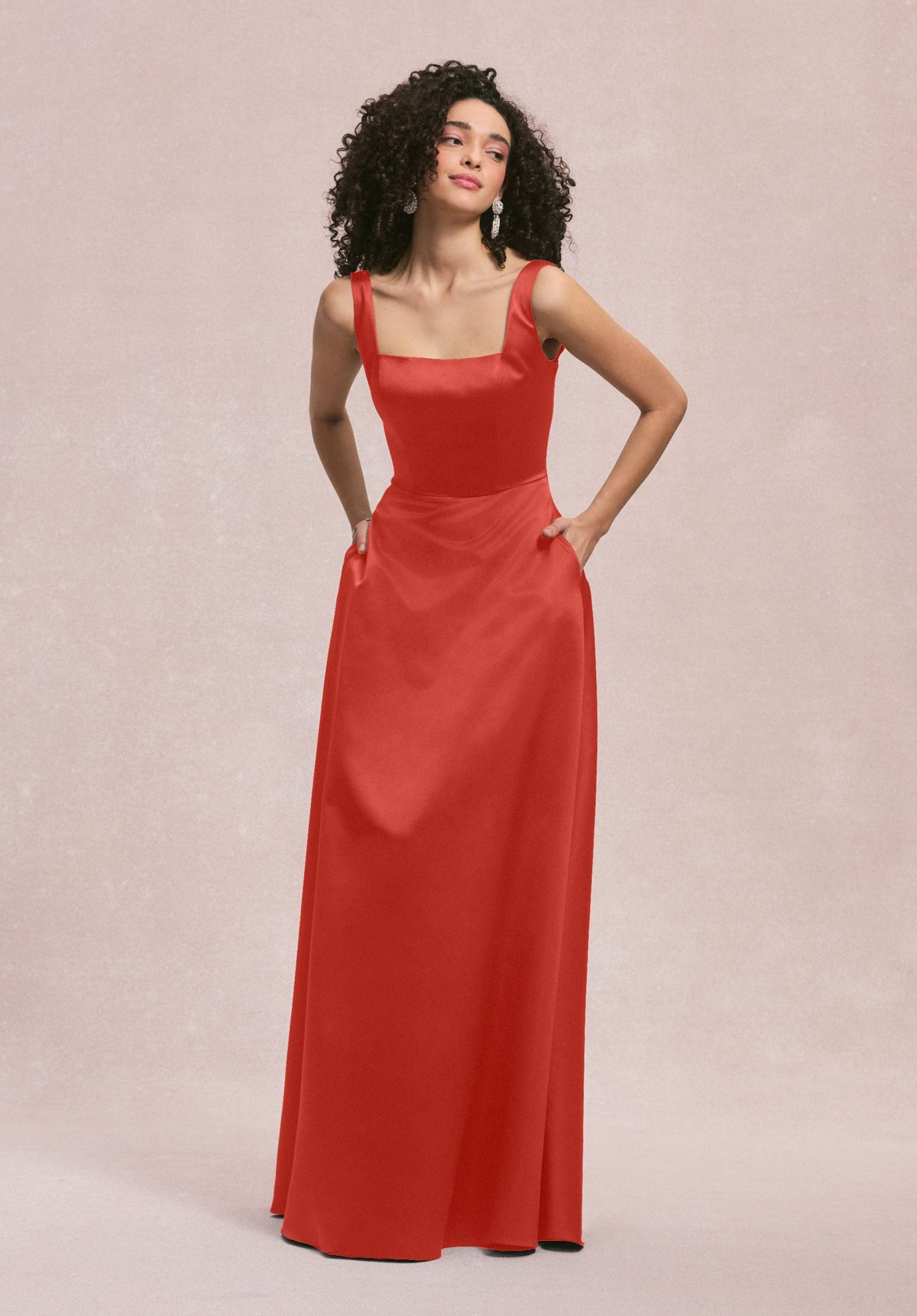 Formal Dresses Evening Formal Long A Line Dress MGNY Madeline Gardner New York 31258 Cinnamon