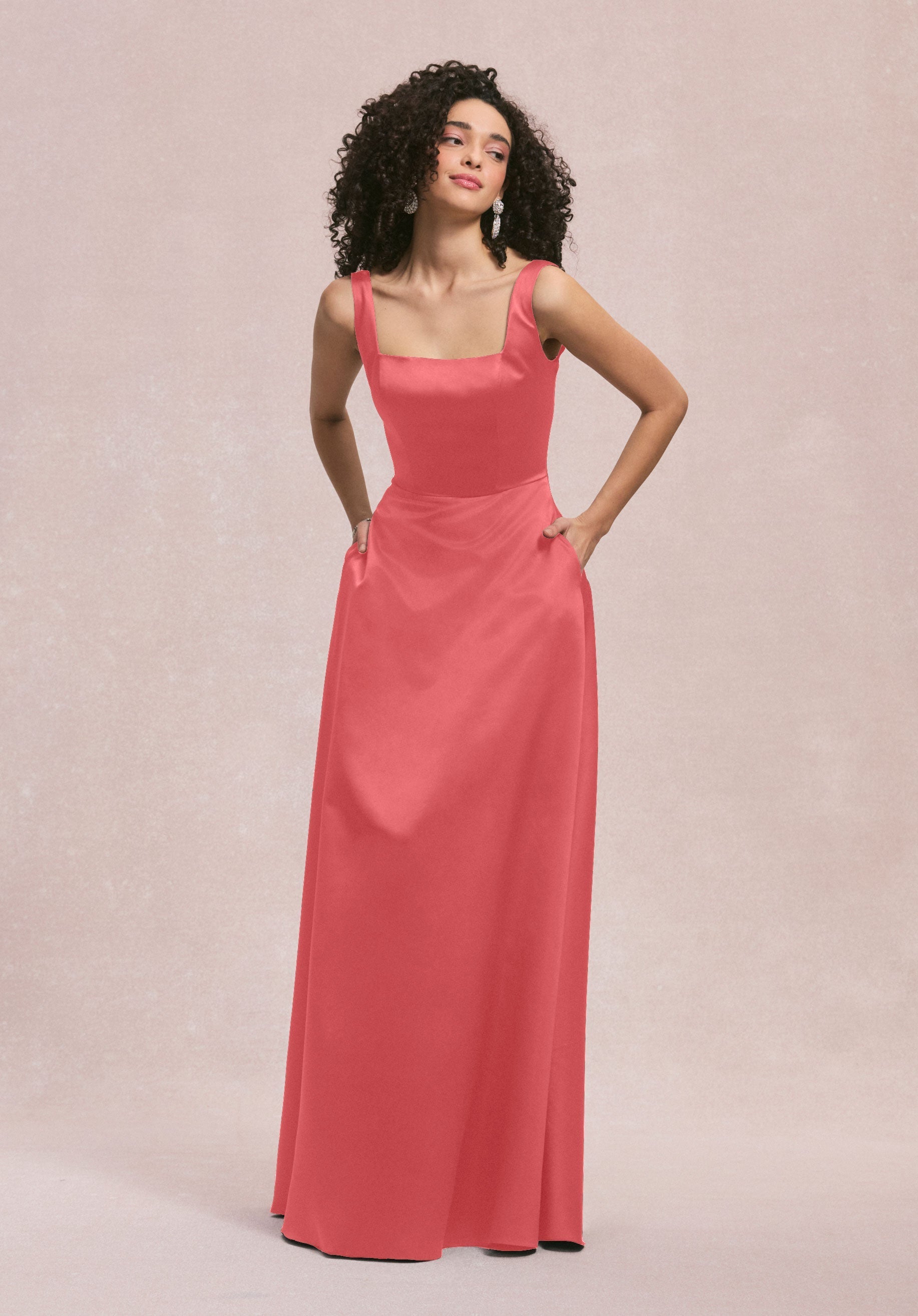 Formal Dresses Evening Long A Line Formal Dress MGNY Madeline Gardner New York 31258 Cantaloupe