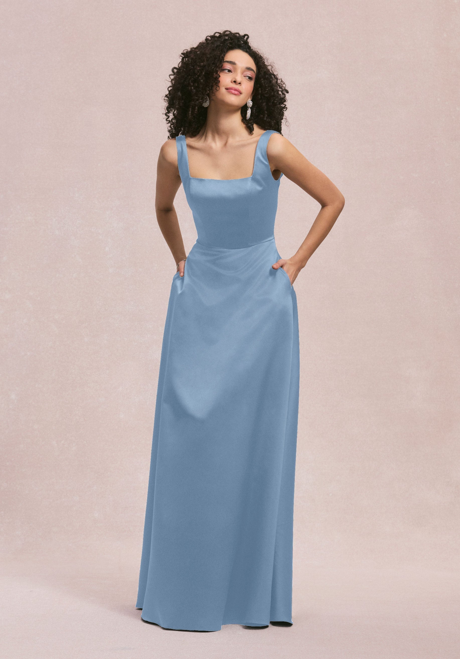 Formal Dresses Evening Formal Long A Line Dress MGNY Madeline Gardner New York 31258 Cornflower