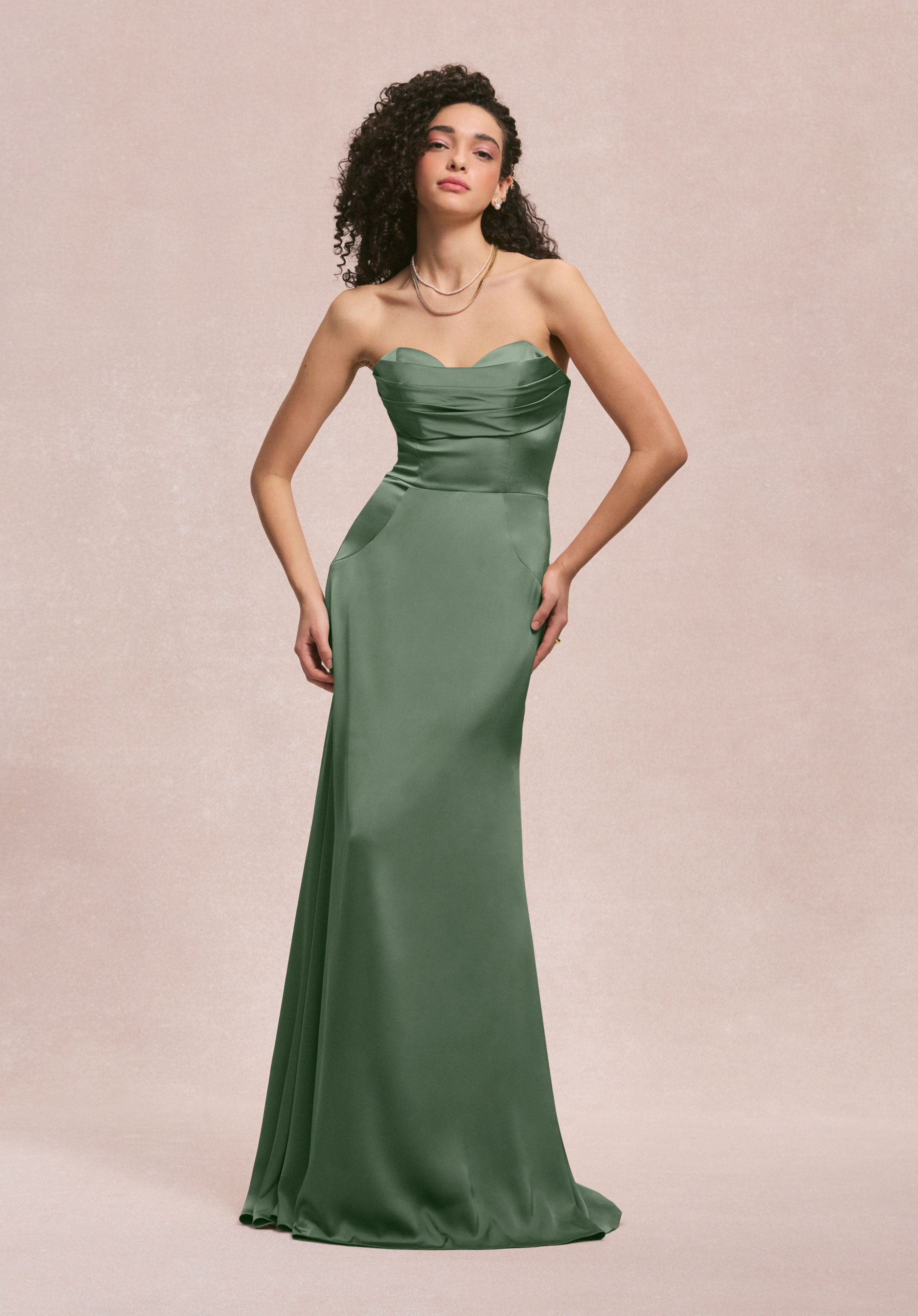 Formal Dresses Formal Long Mermaid Evening Dress MGNY Madeline Gardner New York 31259 Moss