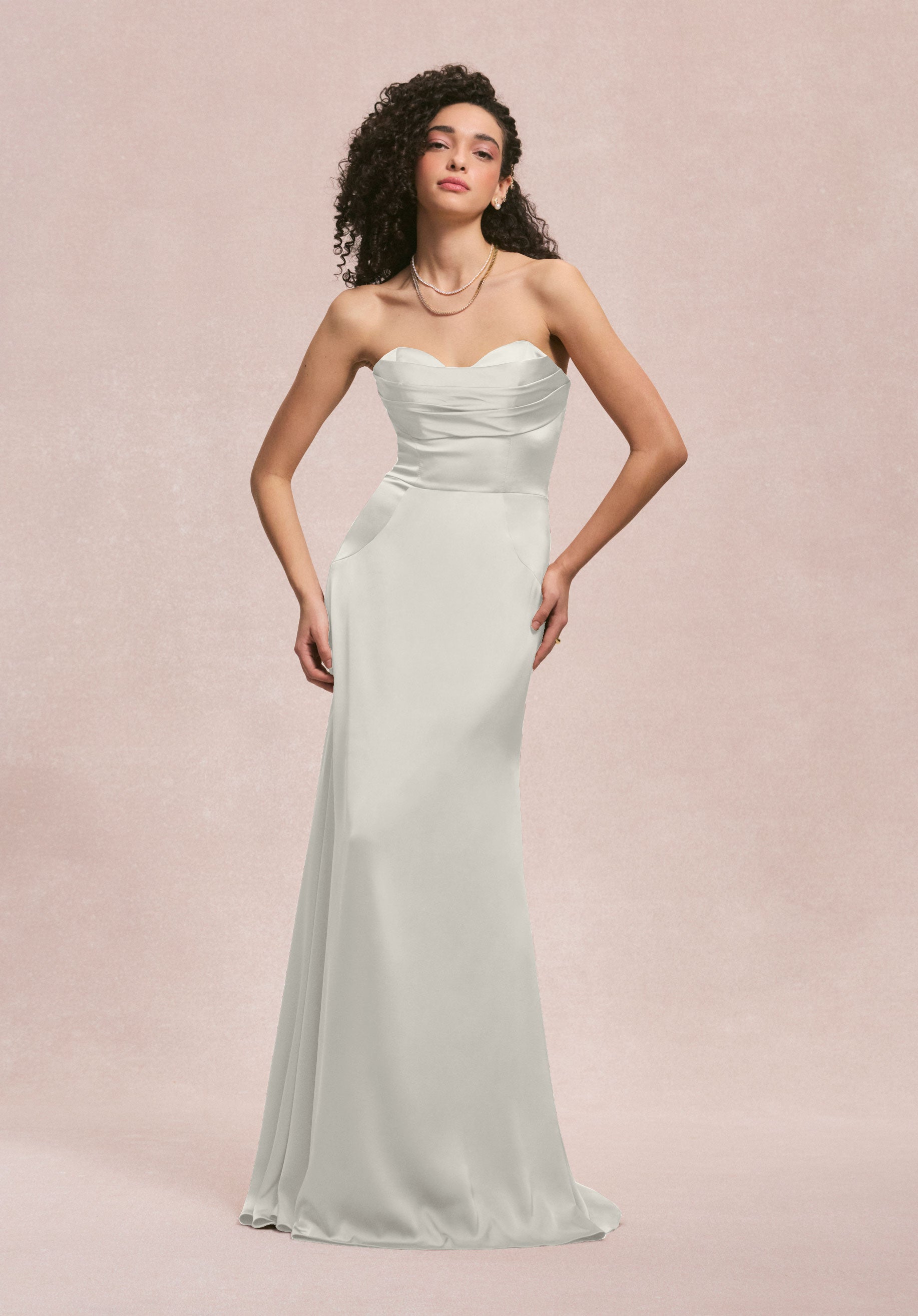 Wedding Dresses Long Mermaid Bridal Wedding Dress MGNY Madeline Gardner New York 31259 Ivory