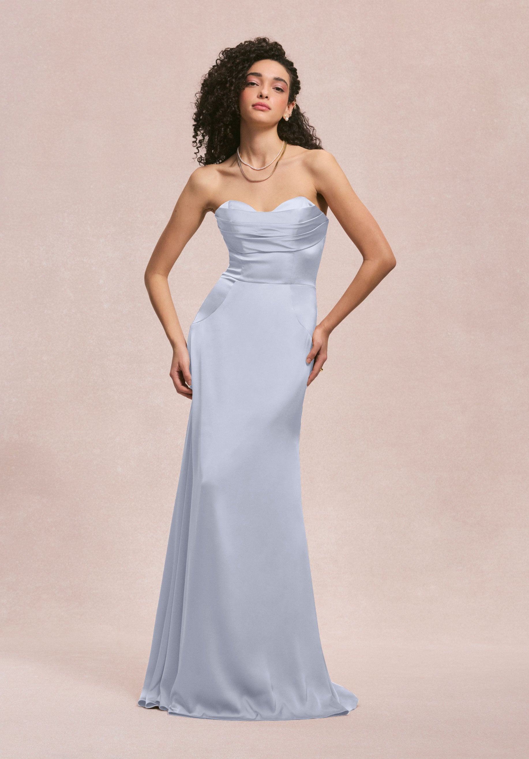 Formal Dresses Formal Long Mermaid Evening Dress MGNY Madeline Gardner New York 31259 Fog