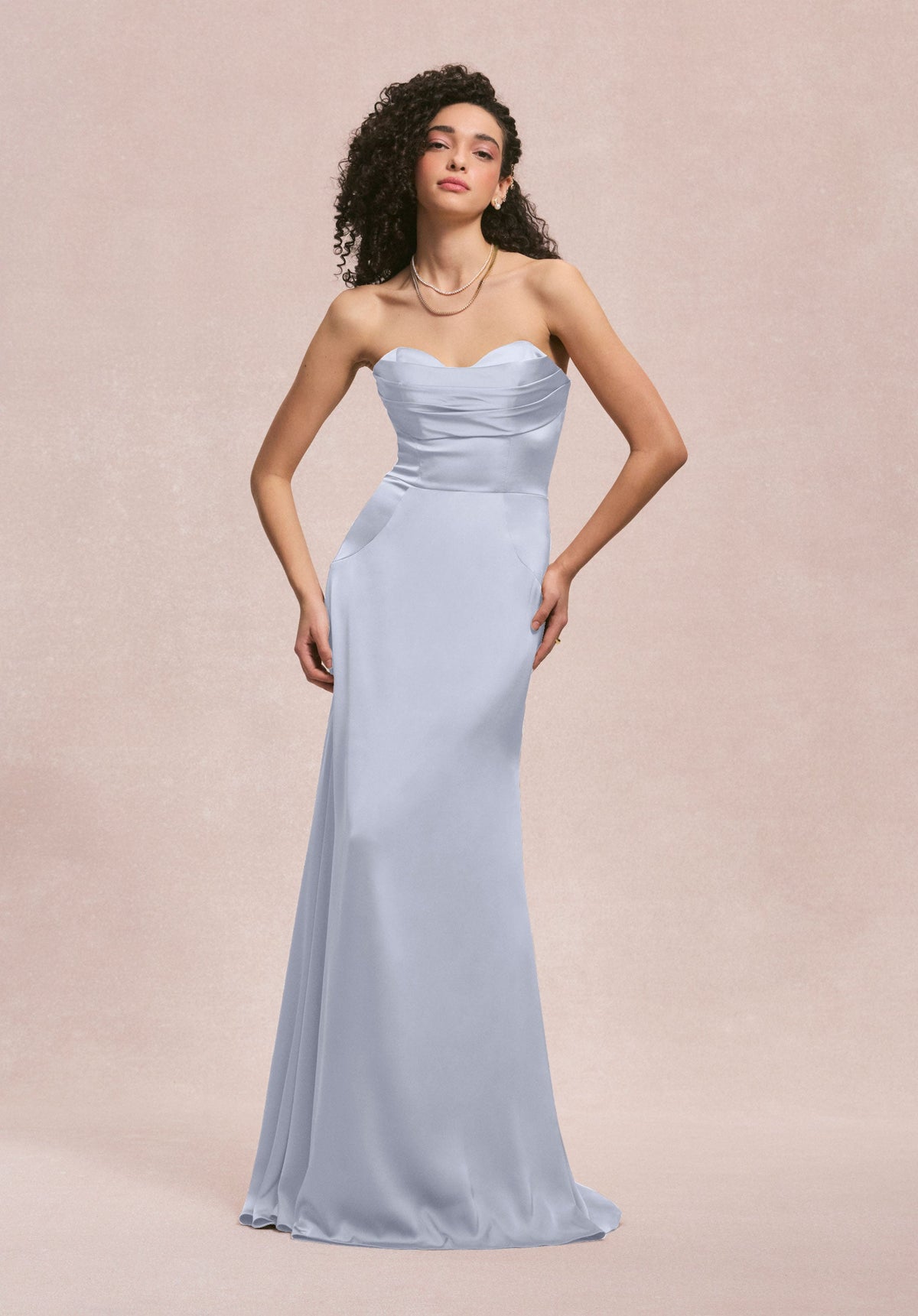 Formal Dresses Formal Long Mermaid Evening Dress MGNY Madeline Gardner New York 31259 Fog