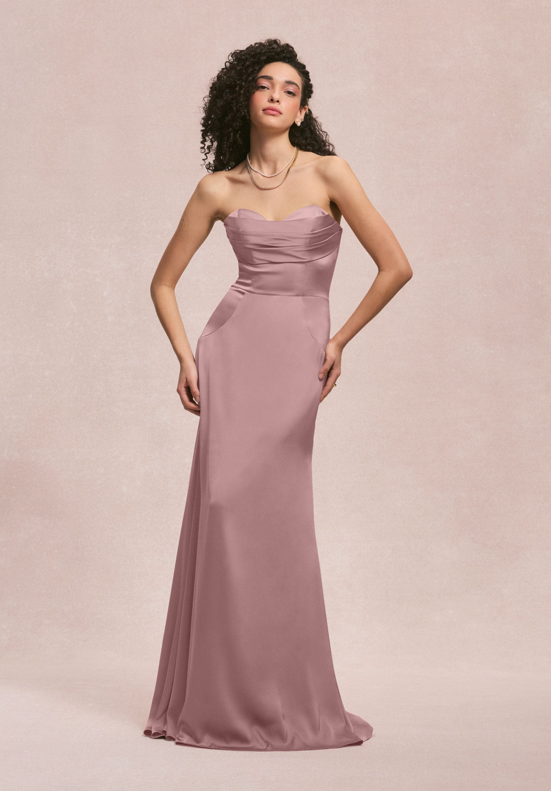 Formal Dresses Long Formal Mermaid Evening Dress MGNY Madeline Gardner New York 31259 Desert Rose