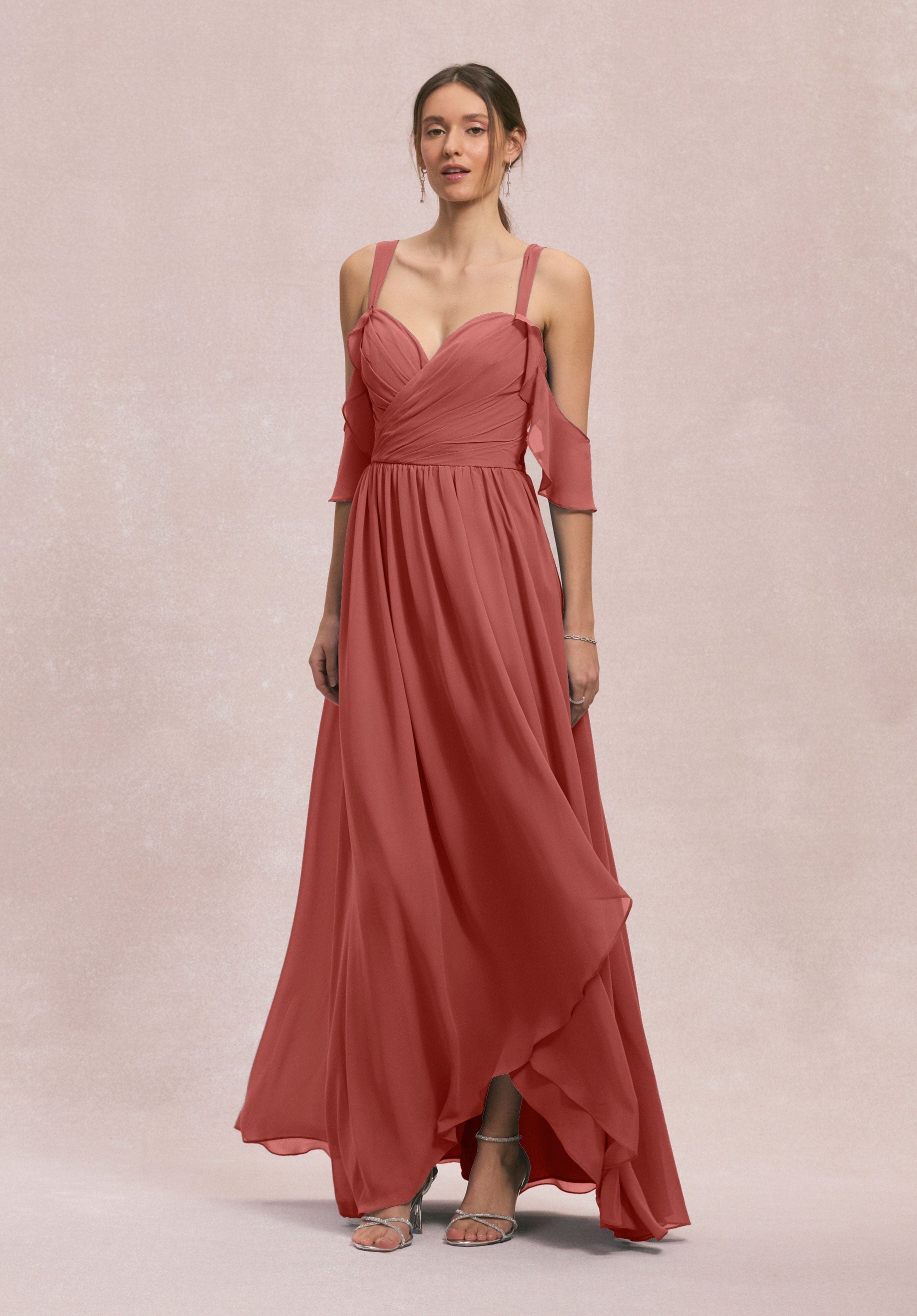 Prom Dresses A Line Formal Long Evening Prom Dress Terra Cotta