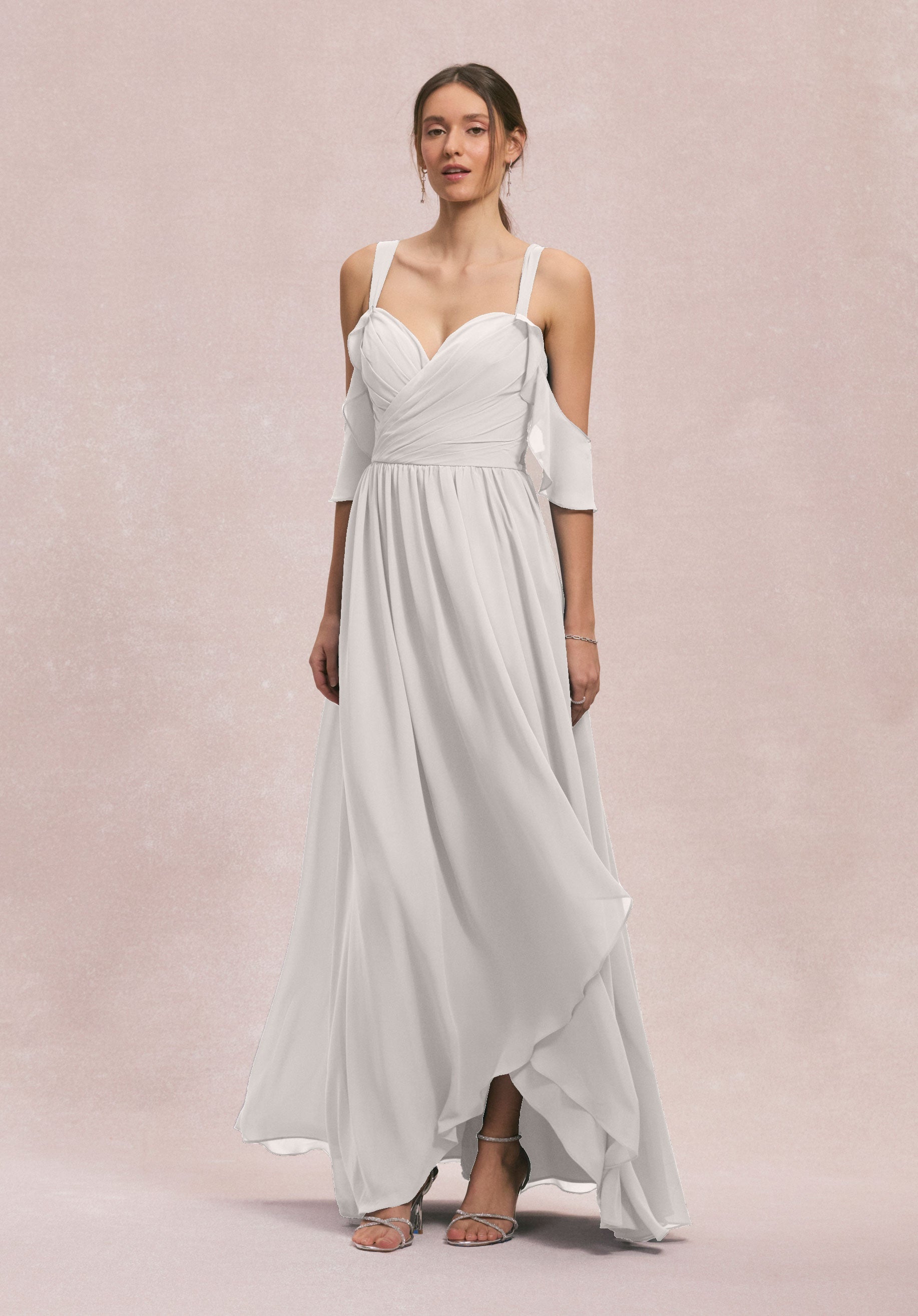 Prom Dresses Formal Long A Line Evening Prom Dress Silver