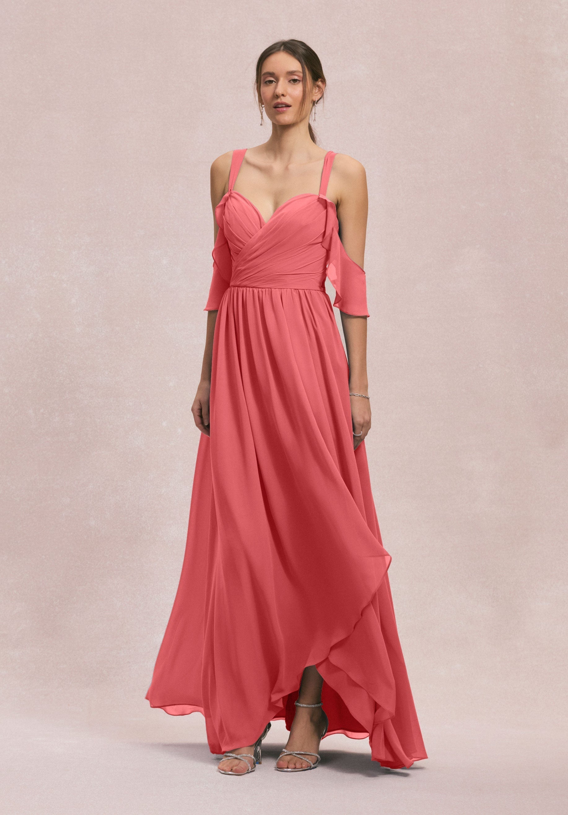 Prom Dresses Formal Long A Line Prom Dress Cantaloupe