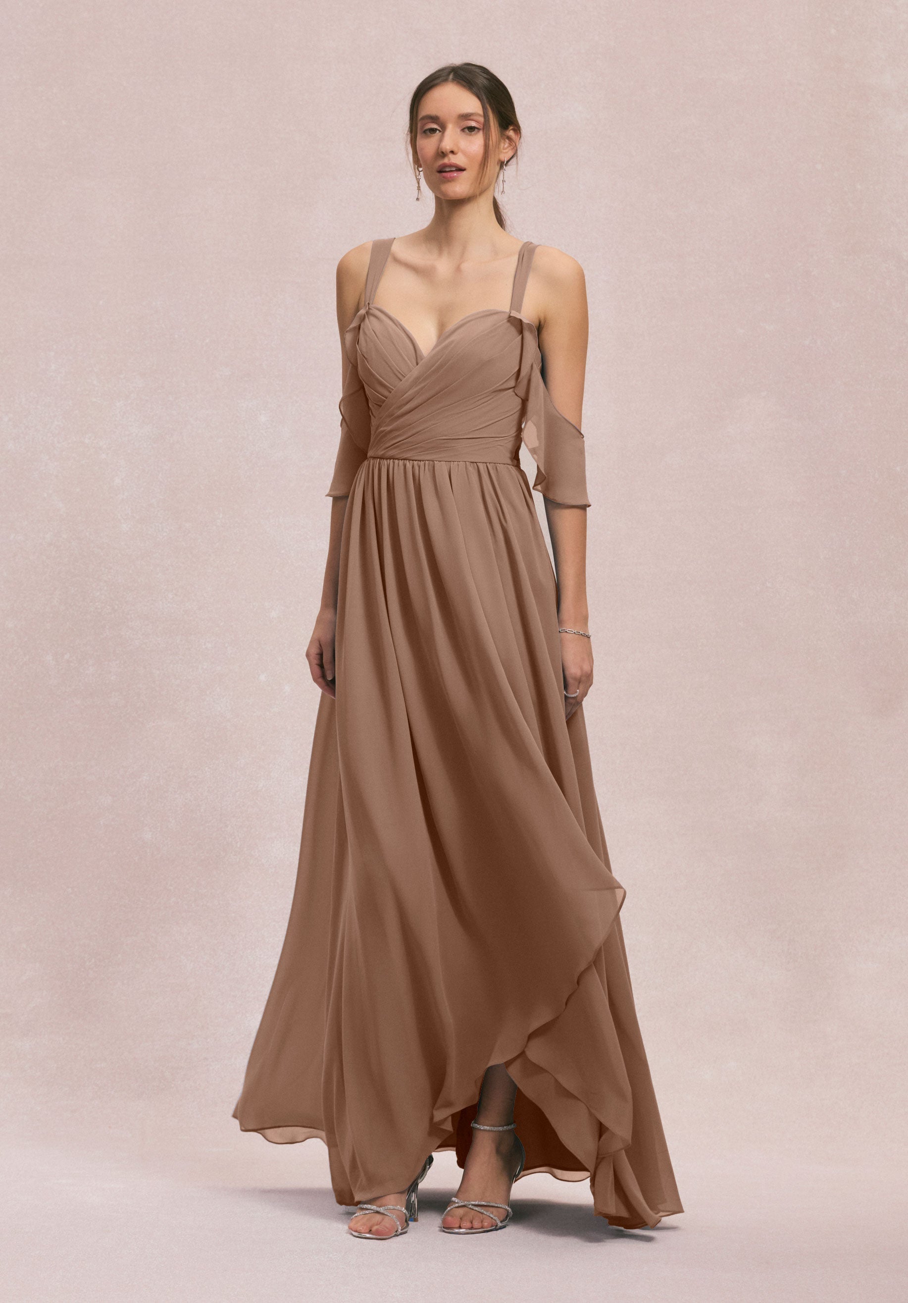 Prom Dresses Formal A Line Long Prom Dress Fawn