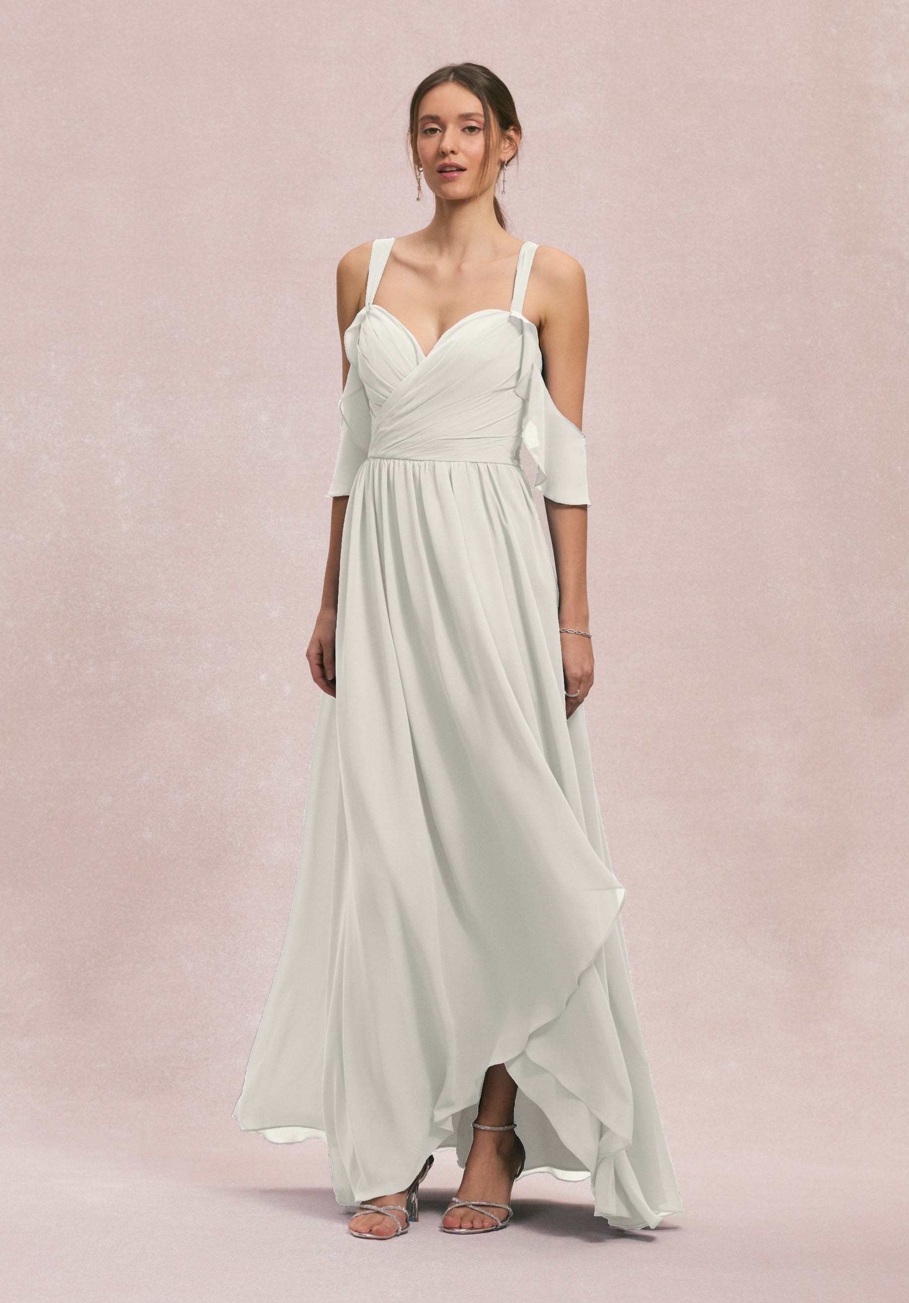 Wedding Dresses Long A Line Bridal Wedding Dress Ivory