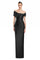 Formal Dresses Pleated Long Formal Evening Dress Black