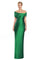Formal Dresses Pleated Long Formal Evening Dress Emerald