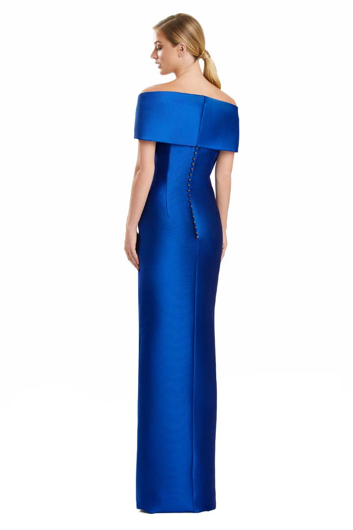 Alexander by Daymor 3127F25 Pleated Long Formal Evening Dress
