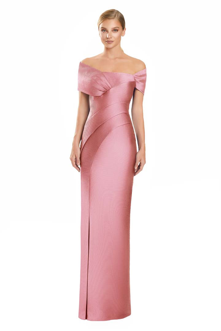 Alexander by Daymor 3127F25 Pleated Long Formal Evening Dress