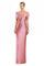 Formal Dresses Pleated Long Formal Evening Dress Strawberry Ice