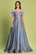 Prom Dresses Long Metallic Glitter Formal Feather Prom DressPeriwinkle