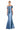 Formal Dresses Fitted Long Formal Evening Pleated Dress Delphi Blue